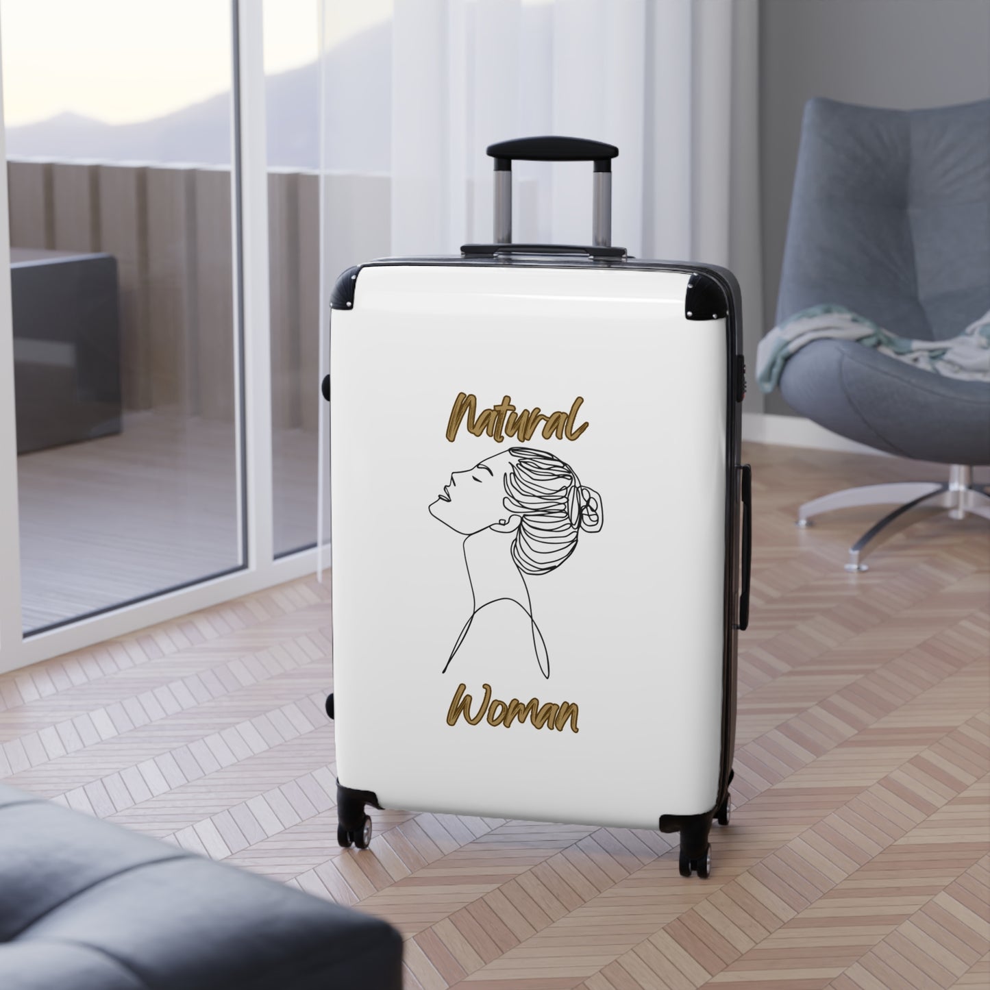 Natural Woman Wet Bun (BL) Suitcase WHITE
