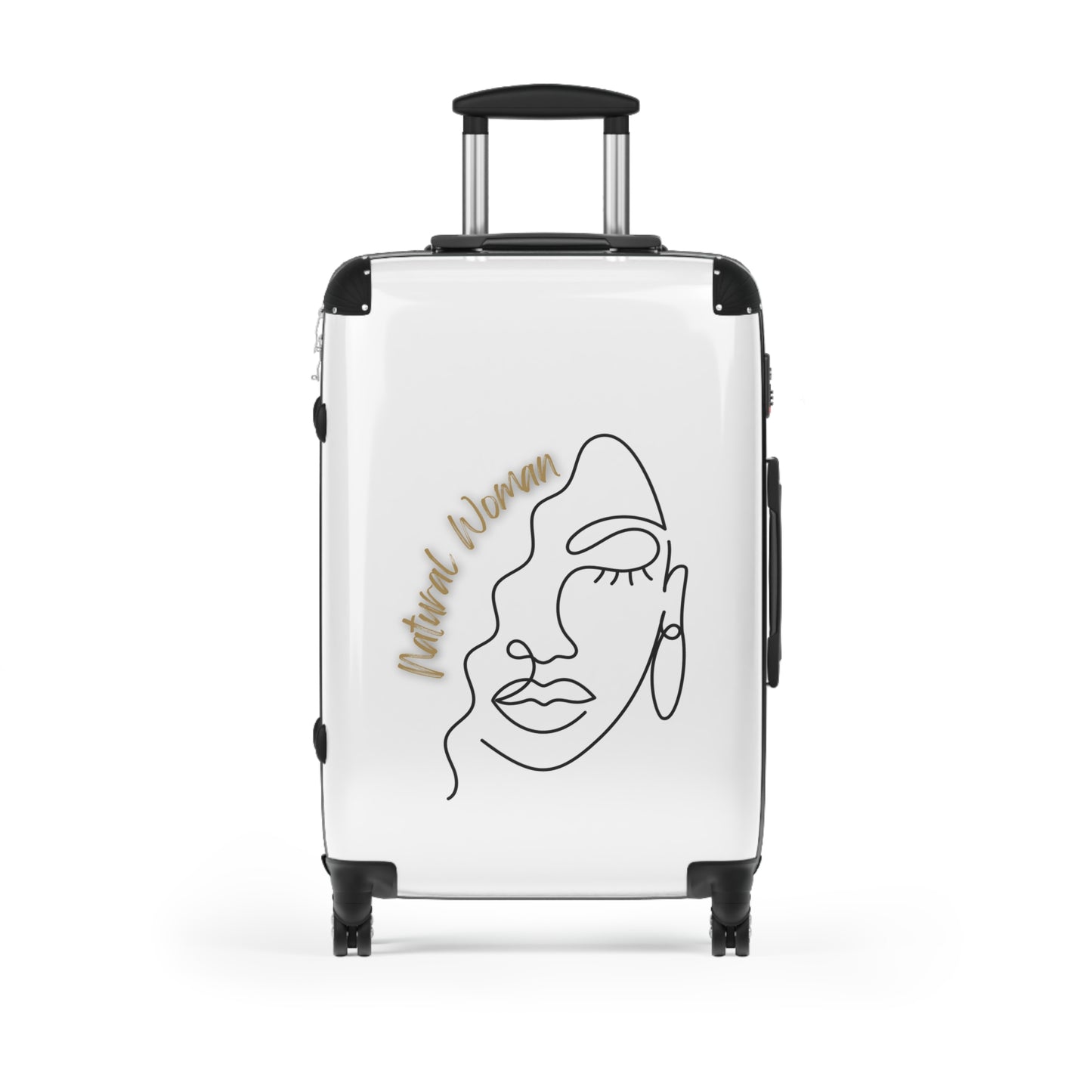 Natural Woman Half Face (BL) Suitcase WHITE