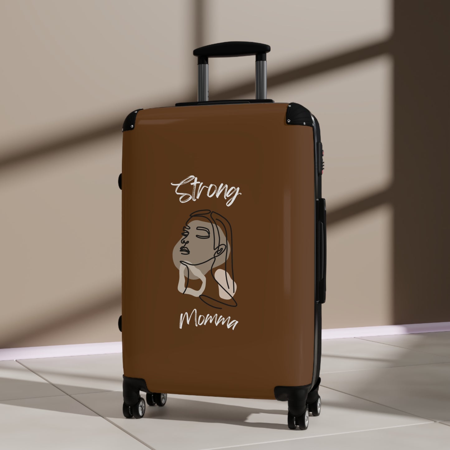 Strong Momma (WL) Luggage Bags BROWN