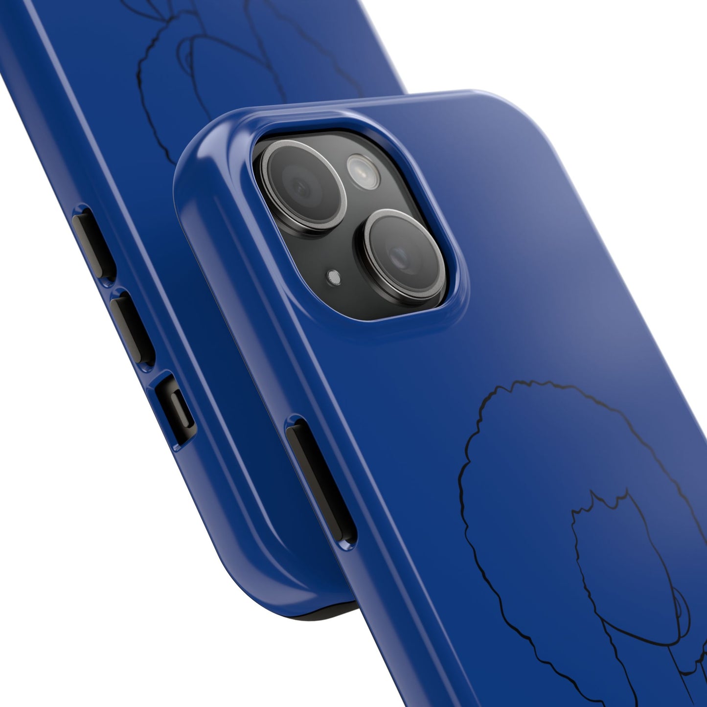 Natural Woman Afro (BL)Tough Phone Cases DARK BLUE