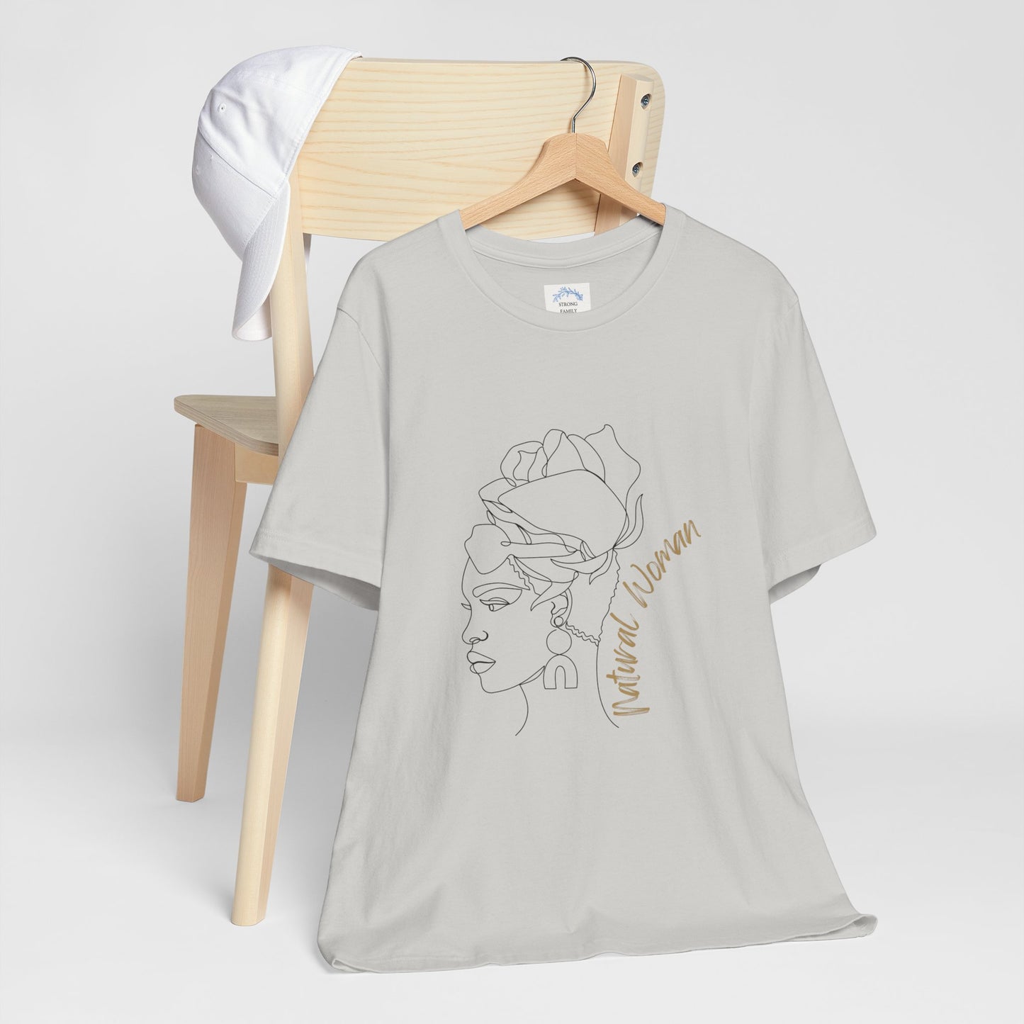 Natural Woman Flower Wrap (BL) Short Sleeve T-Shirt