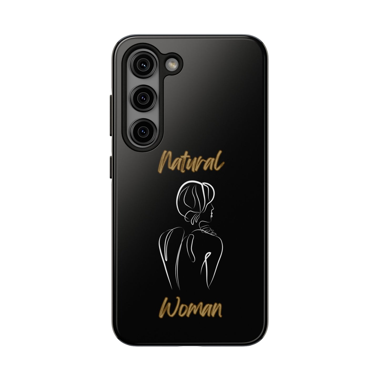 Natural Woman Back (WL)Tough Phone Cases BLACK