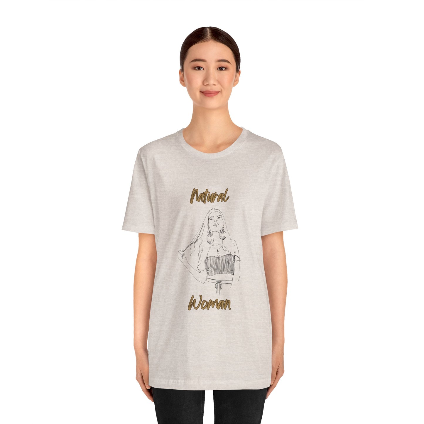 Natural Woman Thinking (BL) Short Sleeve T-Shirt