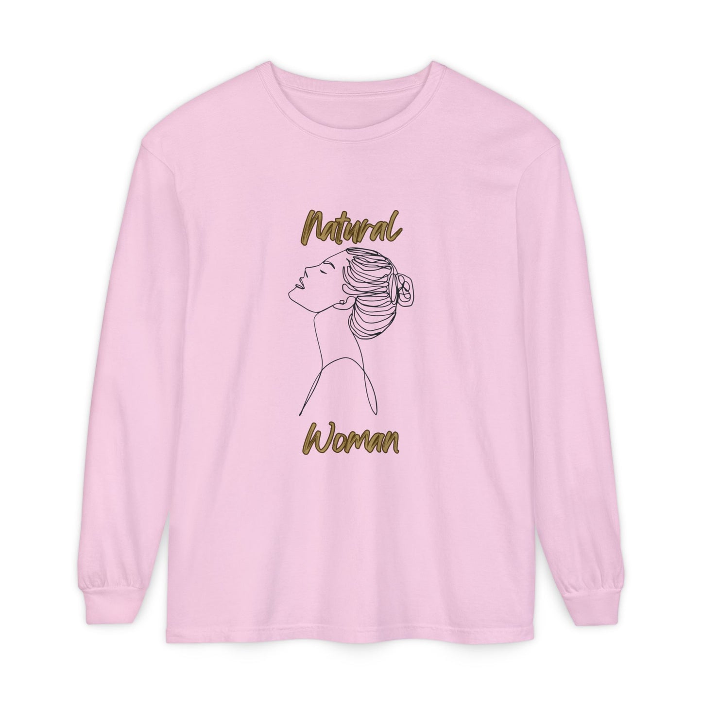 Natural Woman Wet Bun (BL) Long Sleeve T-Shirt