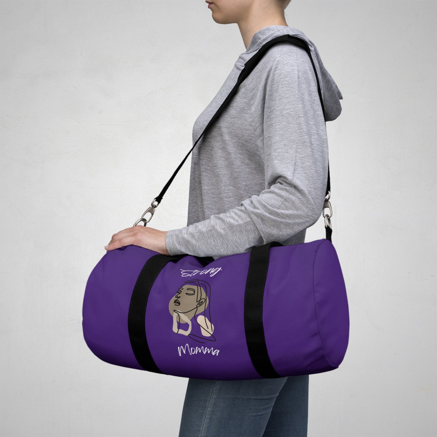 Strong Momma (WL) Duffel Bag PURPLE