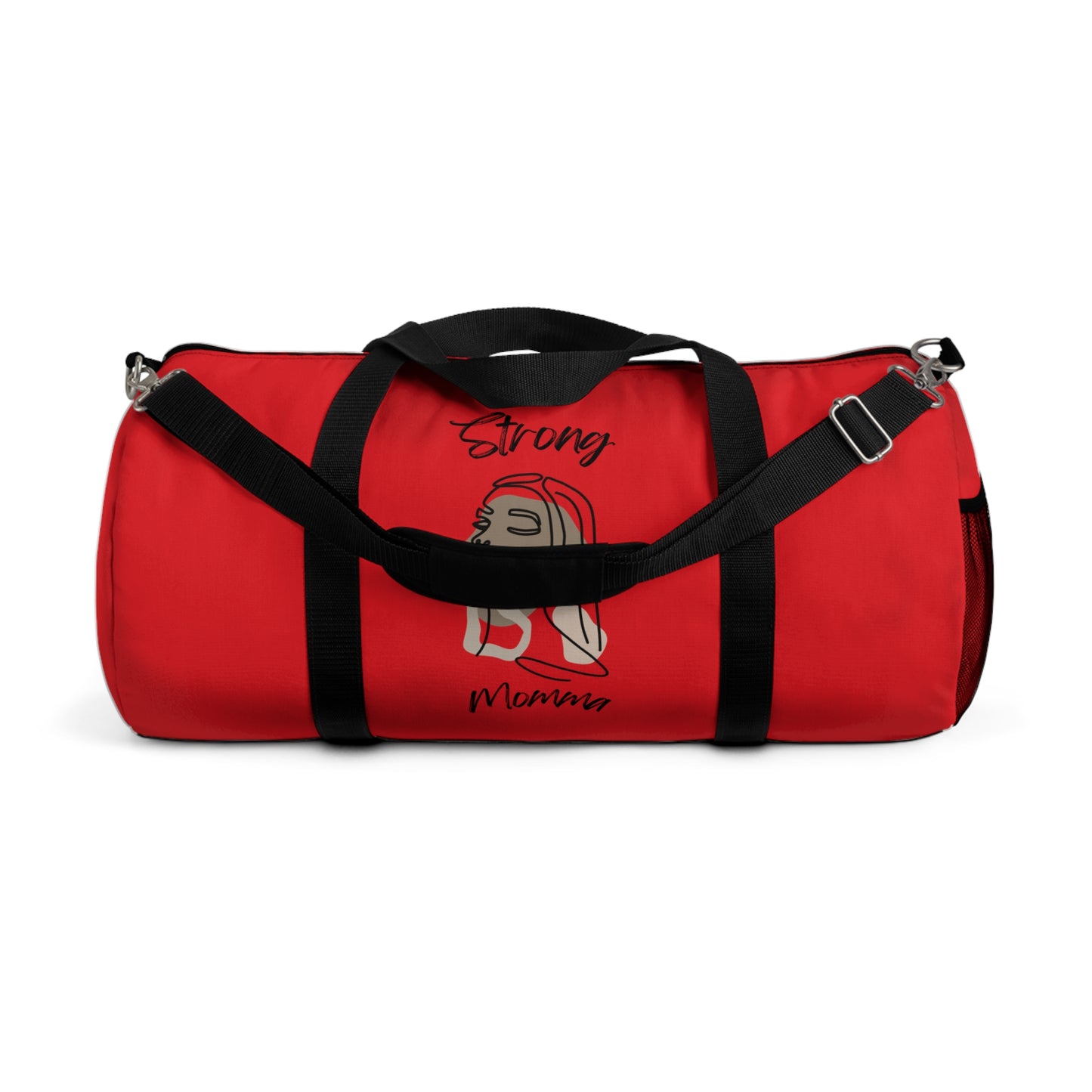 Strong Momma (BL) Duffel Bag RED