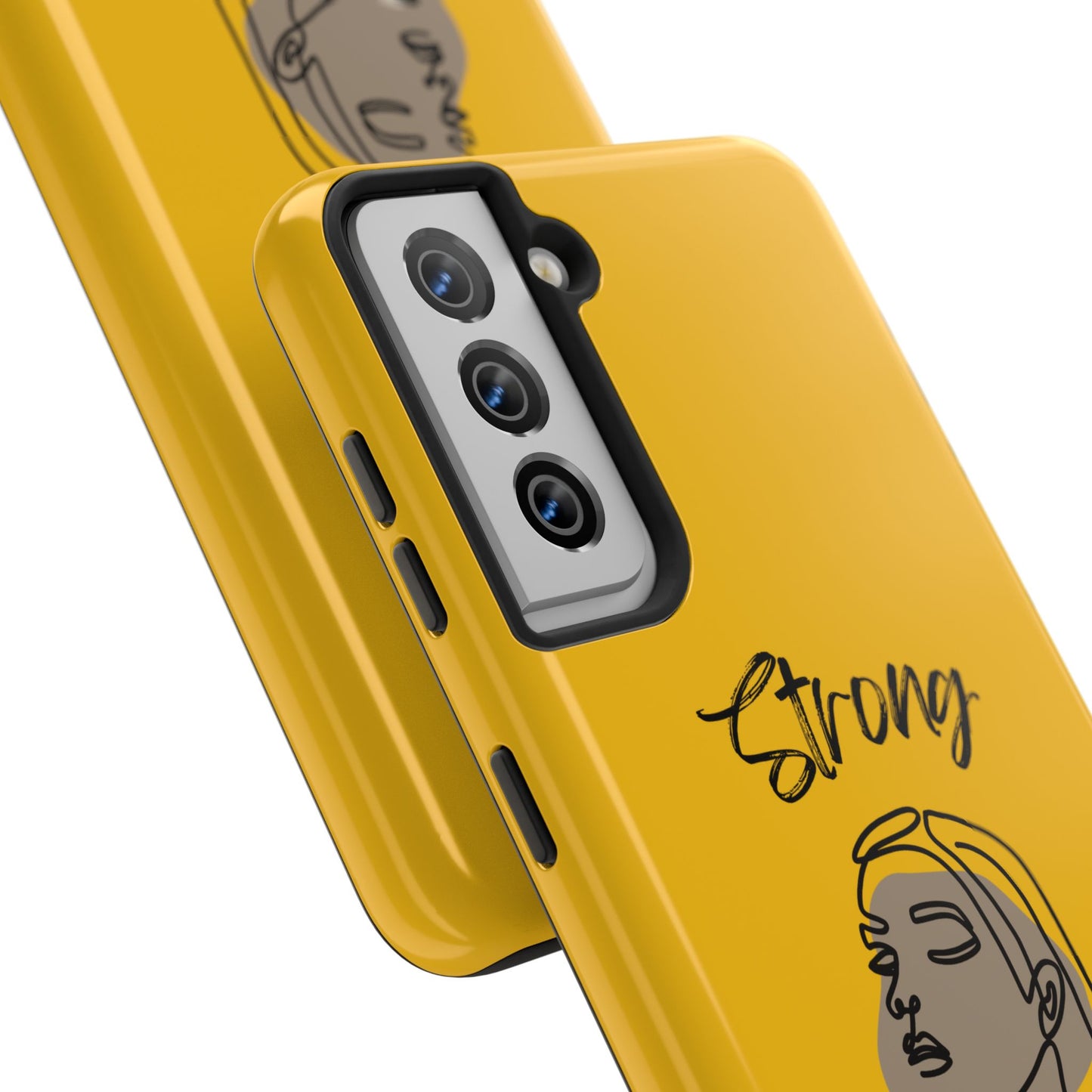 STRONG MOMMA Samsung Galaxy Tough Phone Cases (BL) Yellow