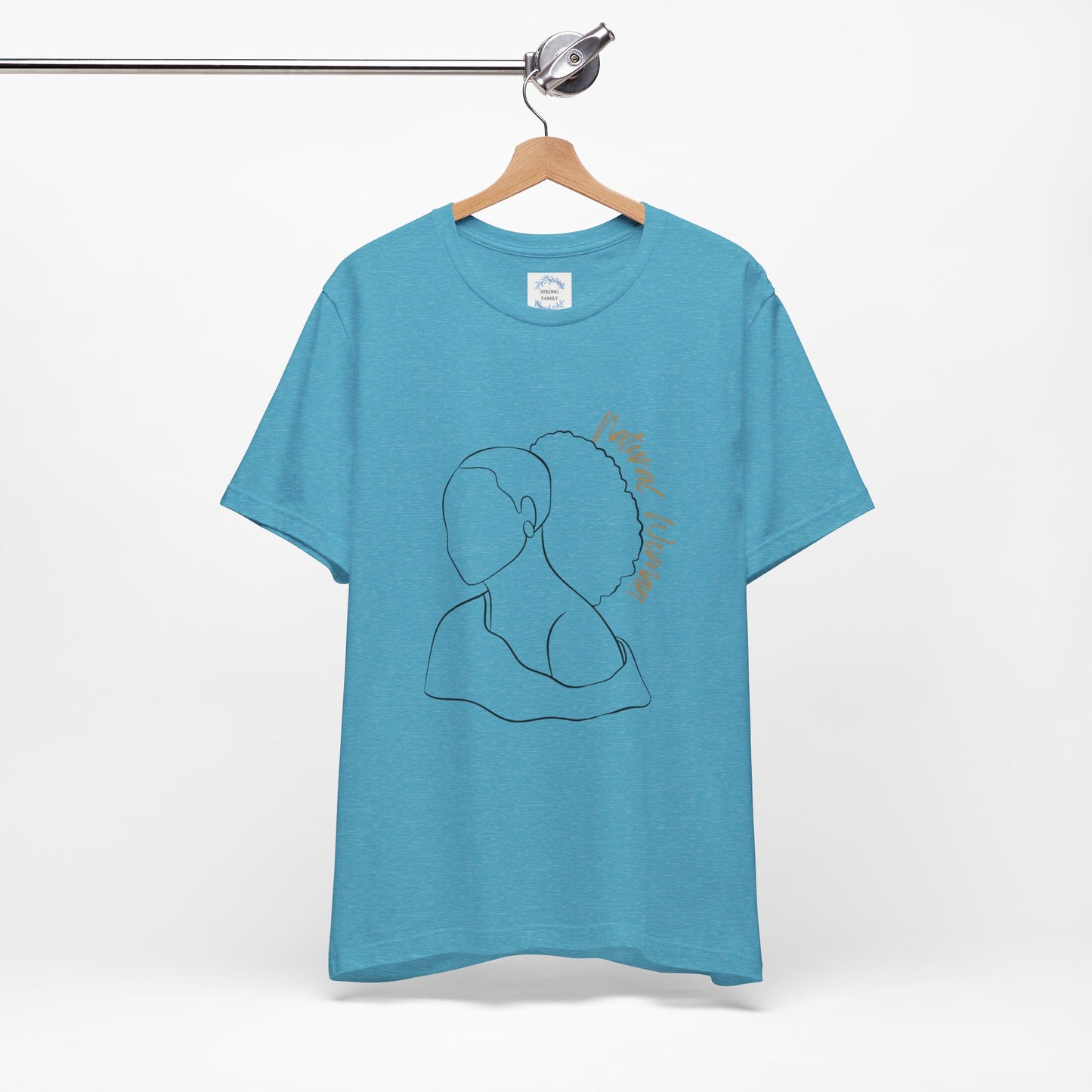 Natural Woman Behind Head Puff (BL) Short Sleeve T-Shirt