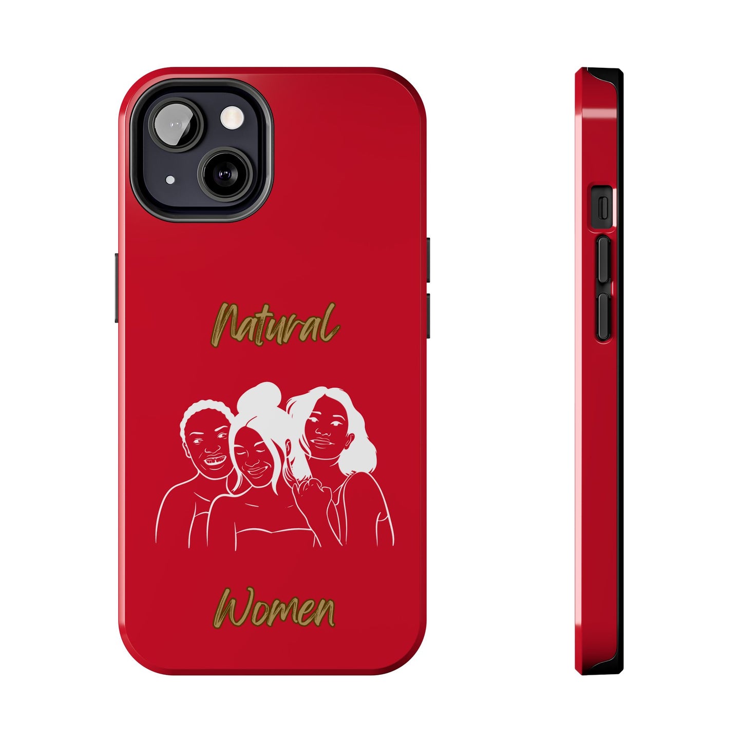 Natural Women Laughing Friends (WL)Tough Phone Cases DARK RED