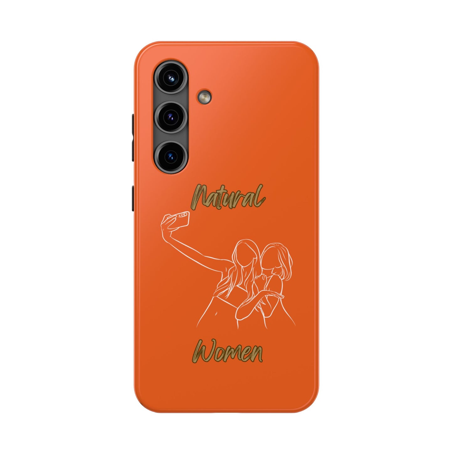 Natural Woman Friends Selfie (WL)Tough Phone Cases ORANGE