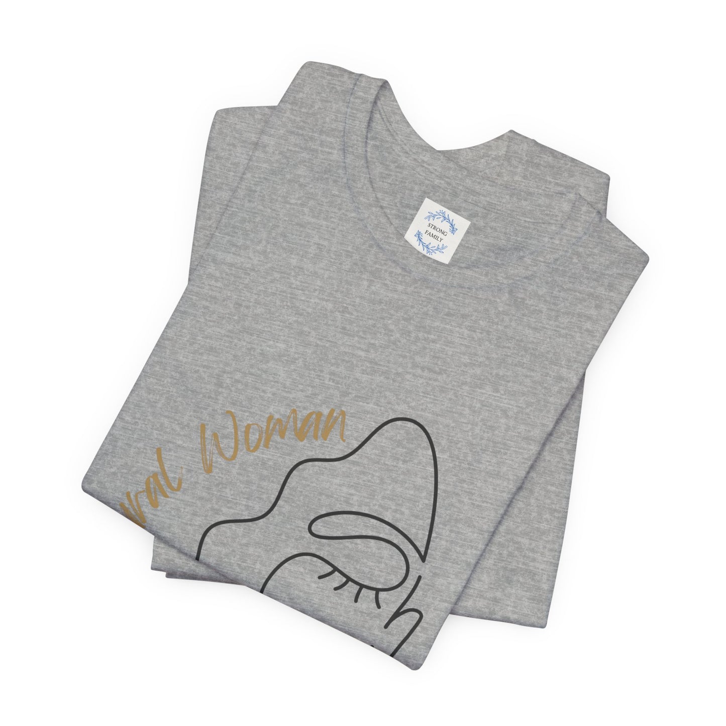 Natural Woman Half Face (BL) Short Sleeve T-Shirt