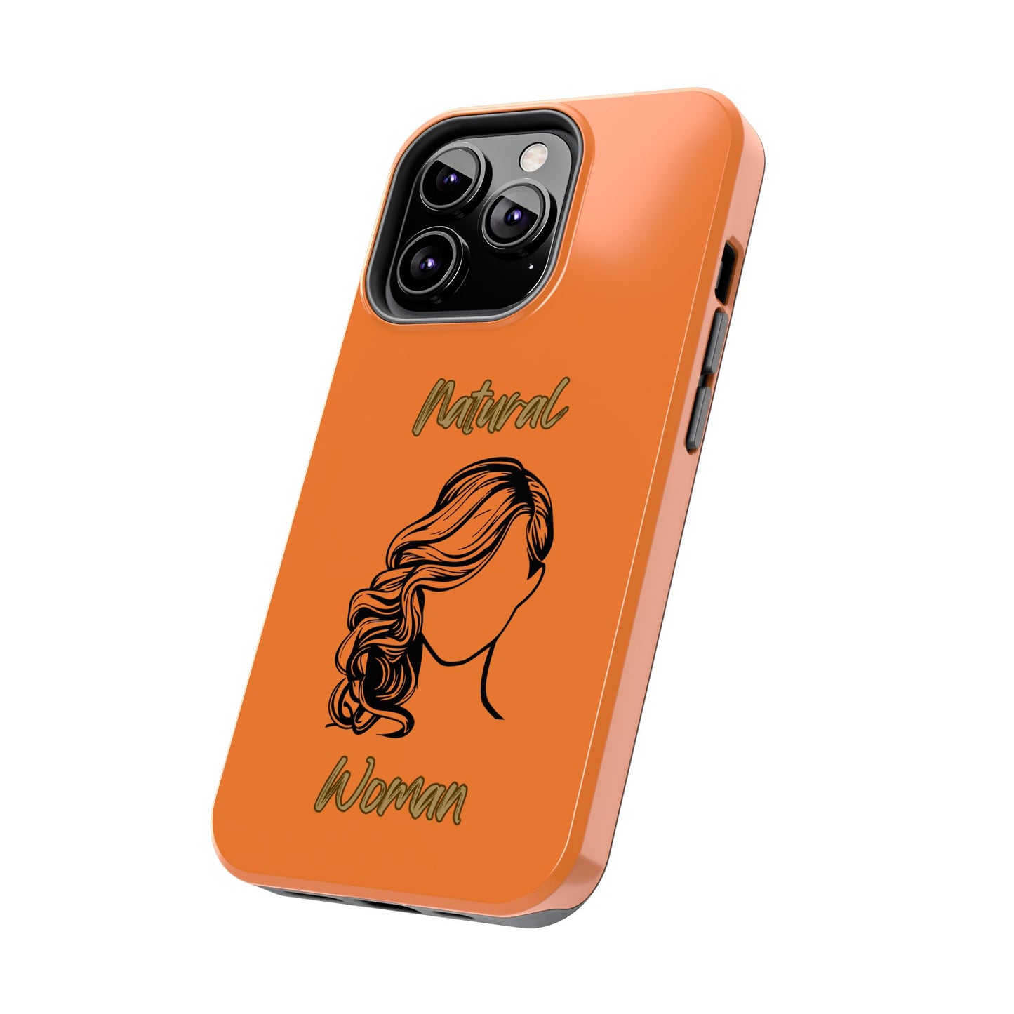 Natural Woman Long Curl (BL)Tough Phone Cases CRUSTA
