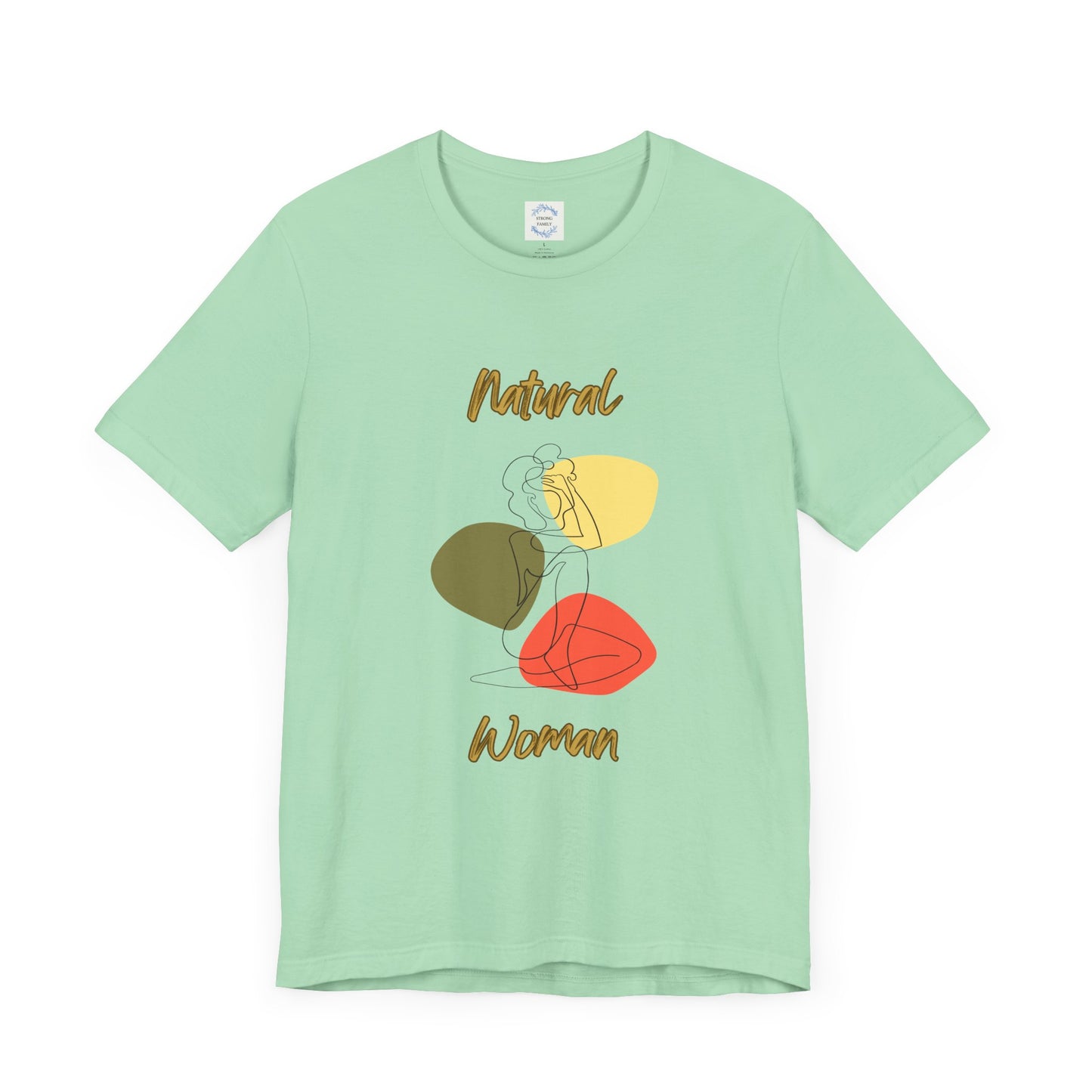 Natural Woman Colorful Pose (BL) Short Sleeve T-Shirt