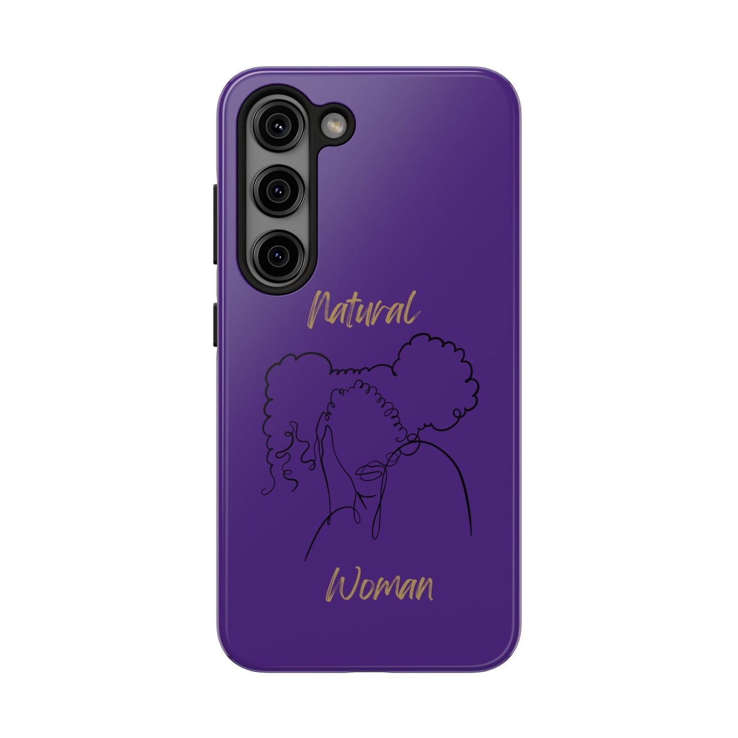 Natural Woman Twin Puffs (BL)Tough Phone Cases PURPLE