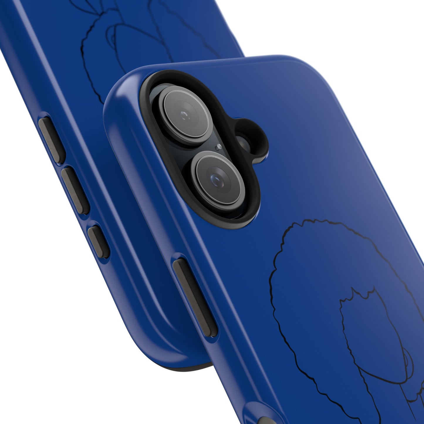 Natural Woman Afro (BL)Tough Phone Cases DARK BLUE