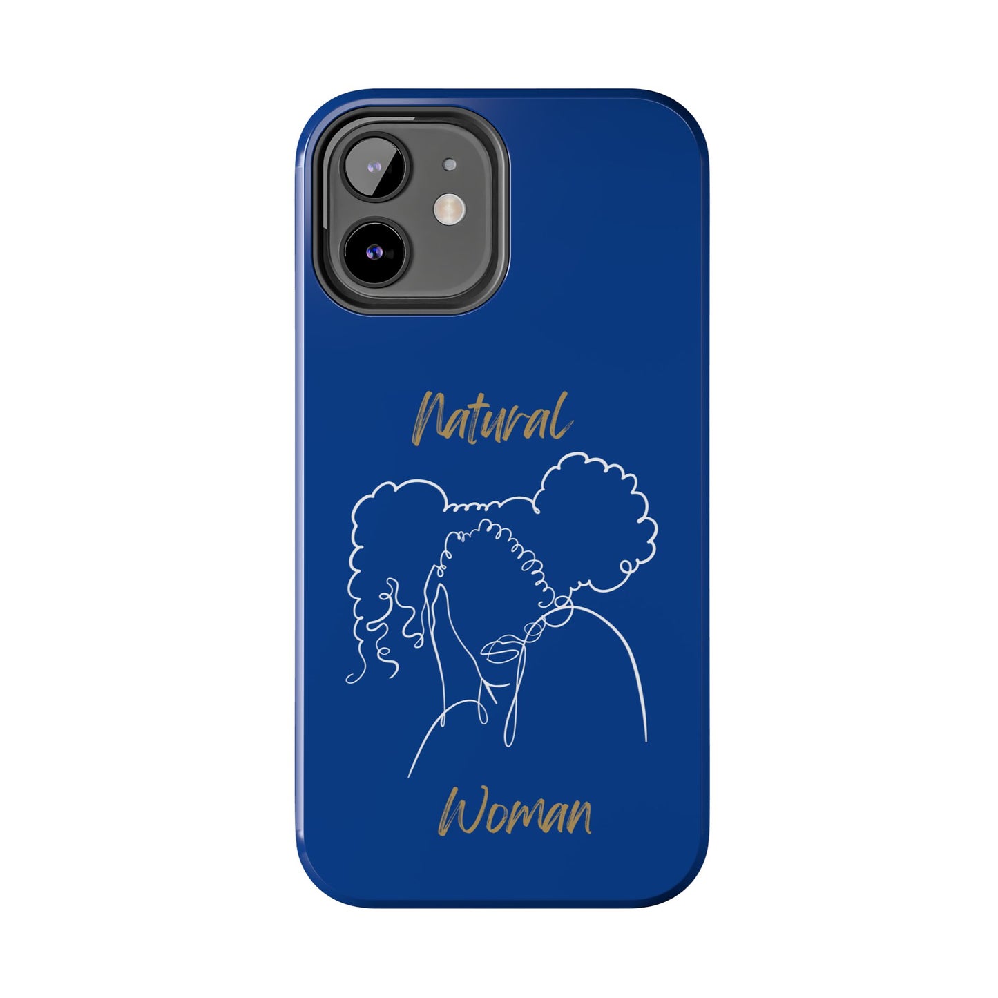 Natural Woman Twin Puffs (WL)Tough Phone Cases DARK BLUE