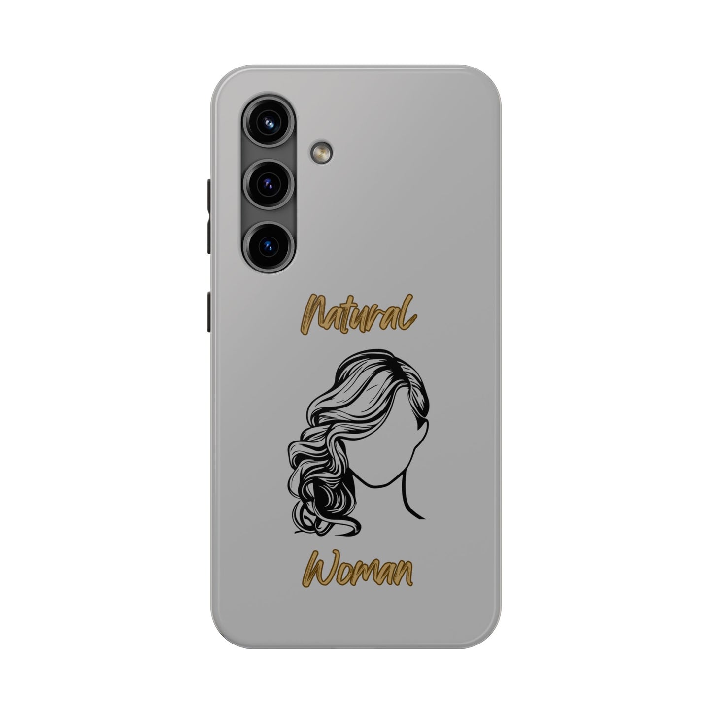 Natural Woman Long Curl (BL)Tough Phone Cases LIGHT GREY