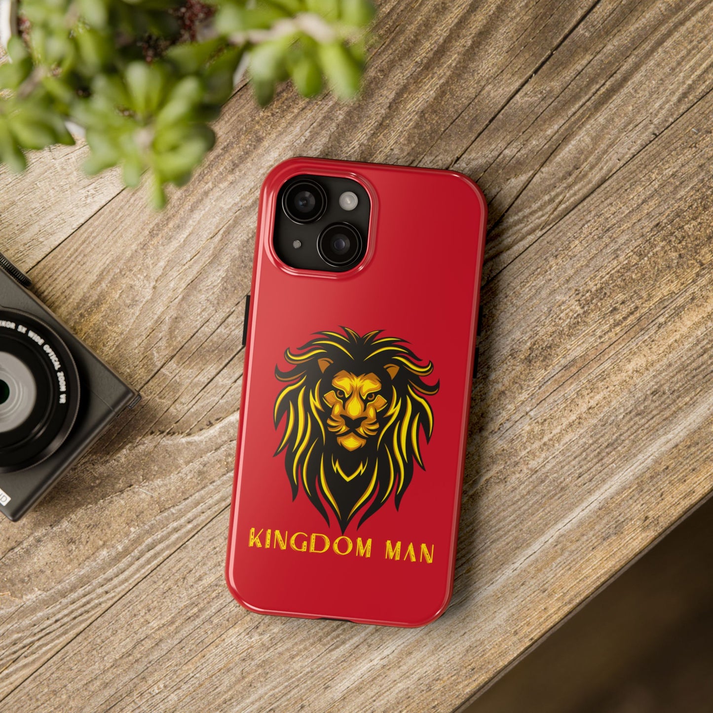 KIngdom Man (Gold Label) Tough Phone Cases DARK RED