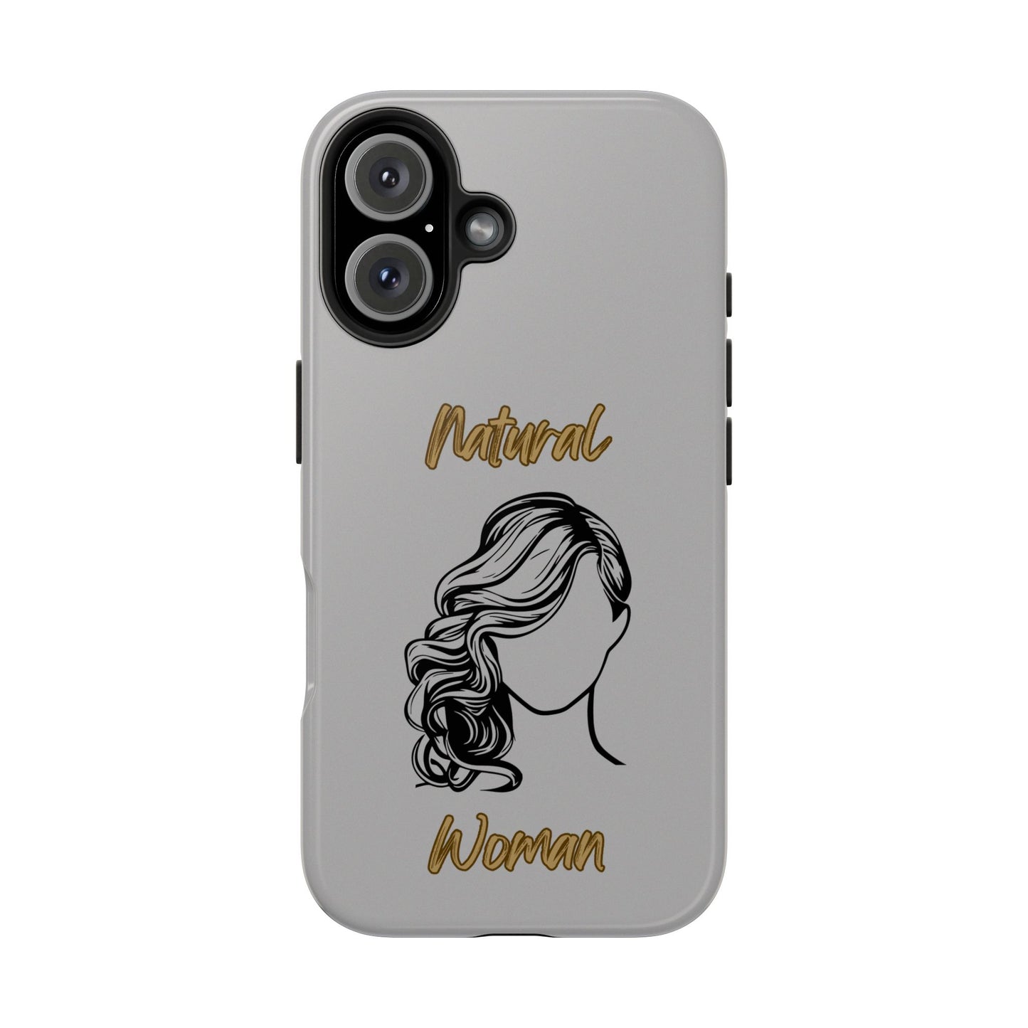 Natural Woman Long Curl (BL)Tough Phone Cases LIGHT GREY