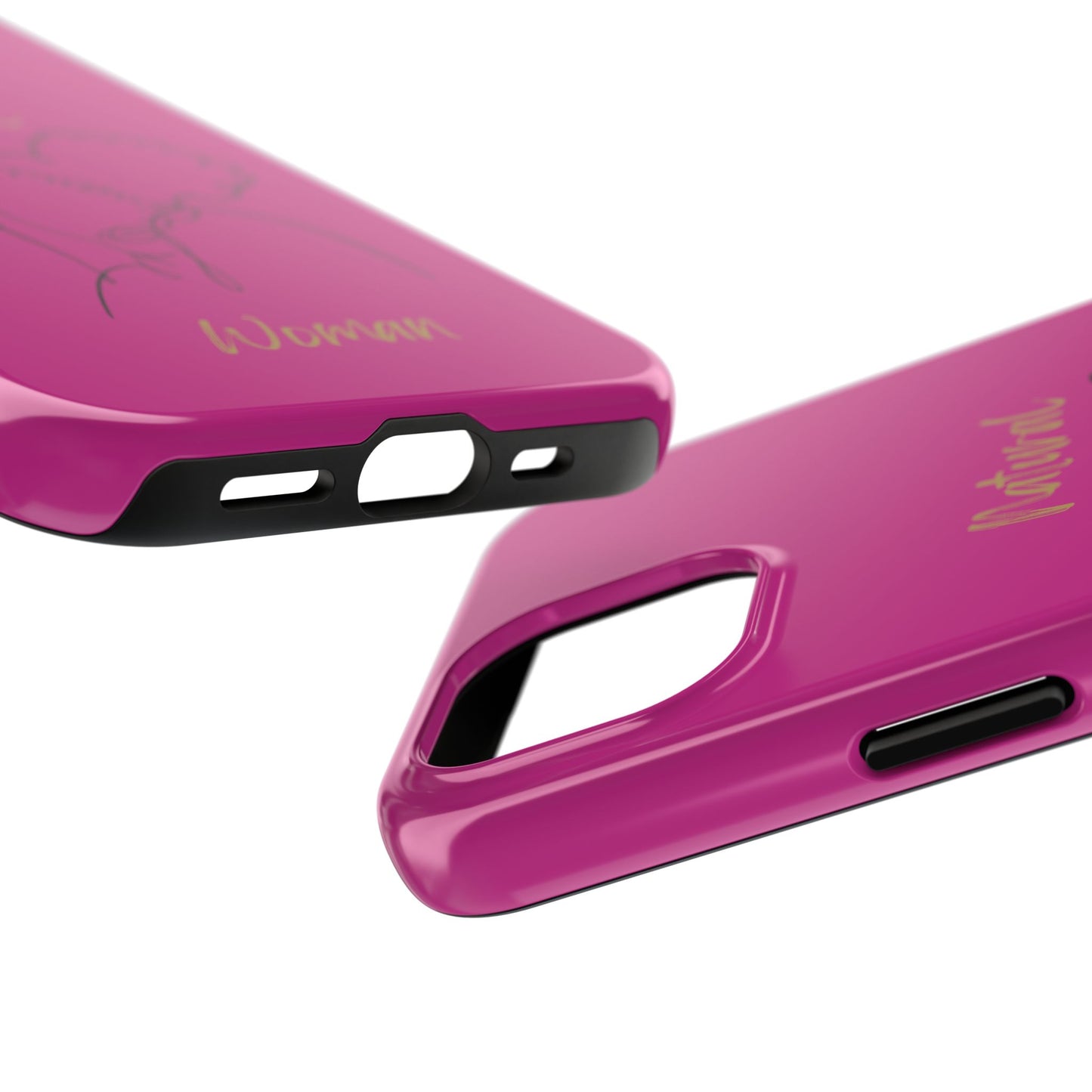 Natural Woman Twin Puffs (BL)Tough Phone Cases PINK