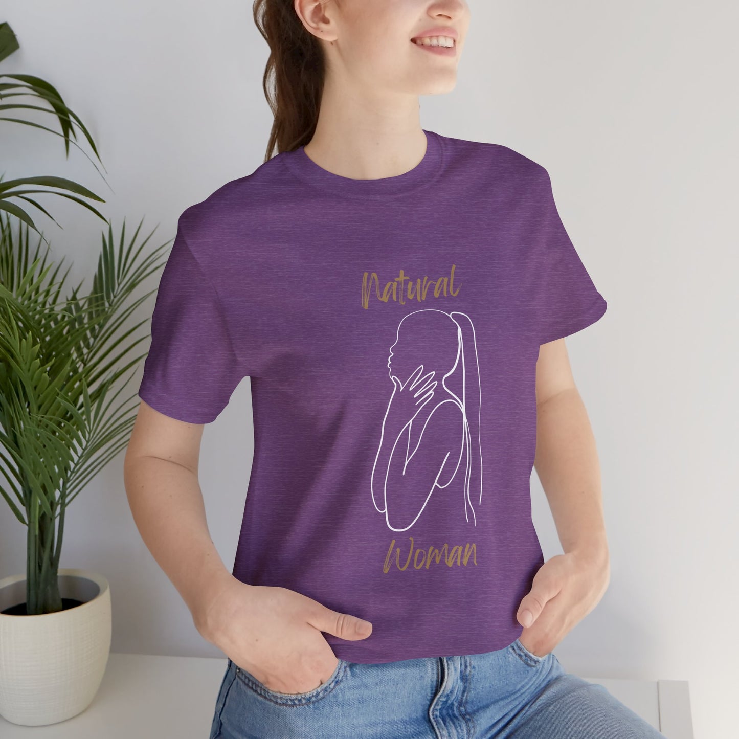 Natural Woman Ponytail (WL) Short Sleeve T-Shirt