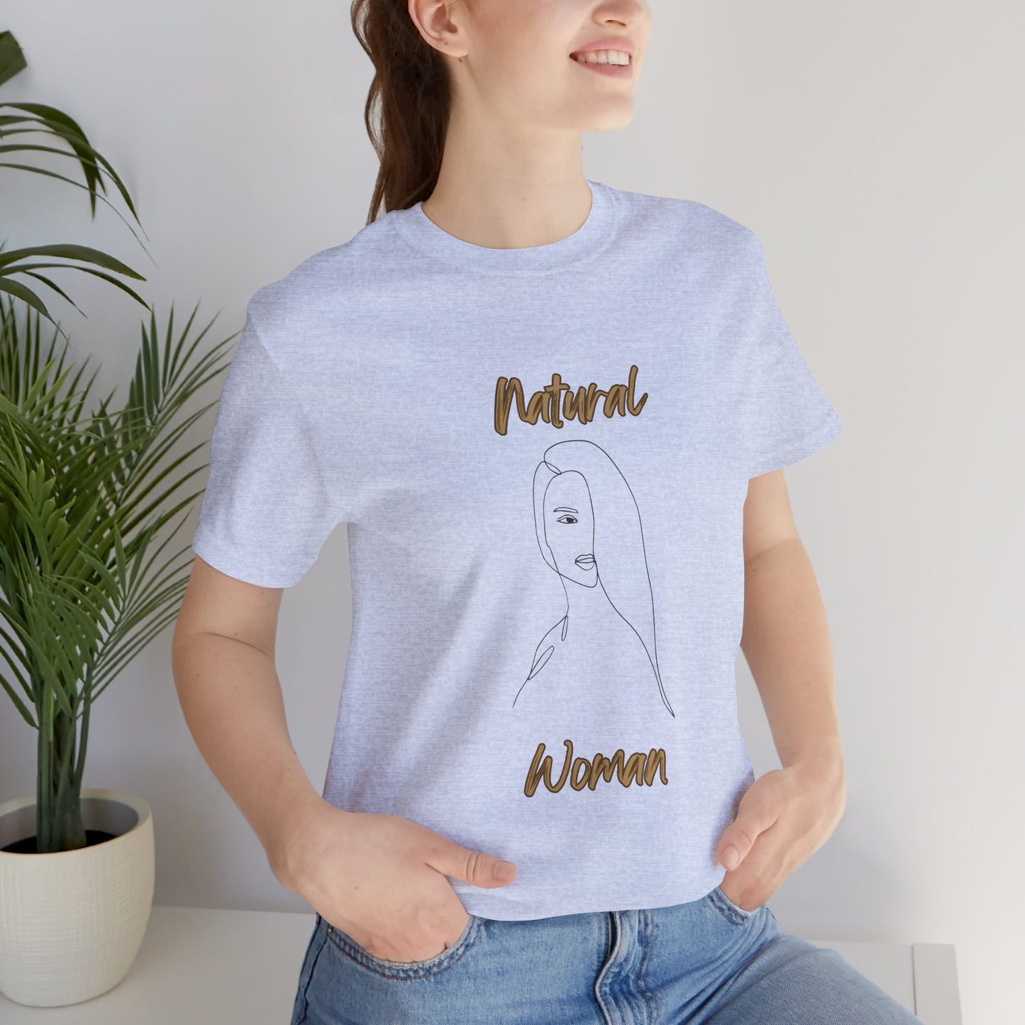 Natural Woman Covered Eye (BL) Short Sleeve T-Shirt
