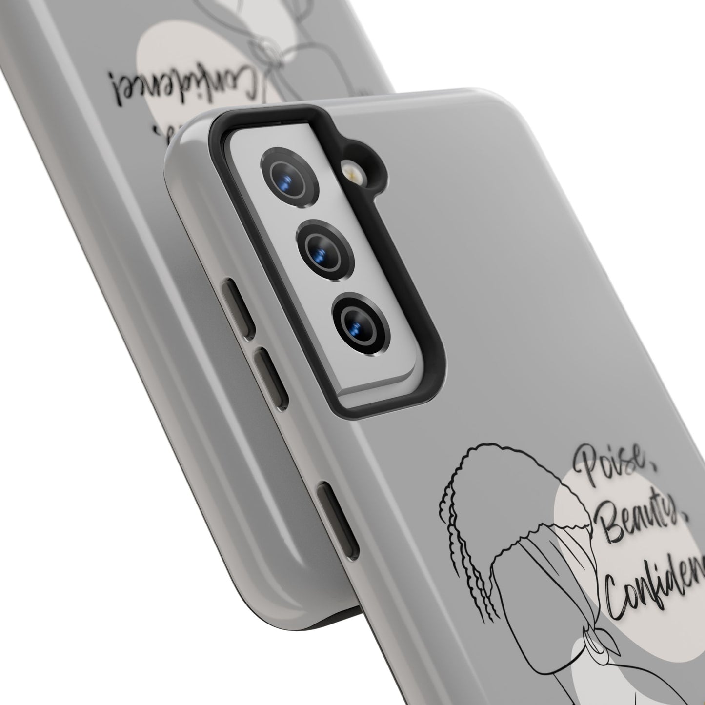 Natural woman Puff (BL)Tough Phone Cases LIGHT GREY