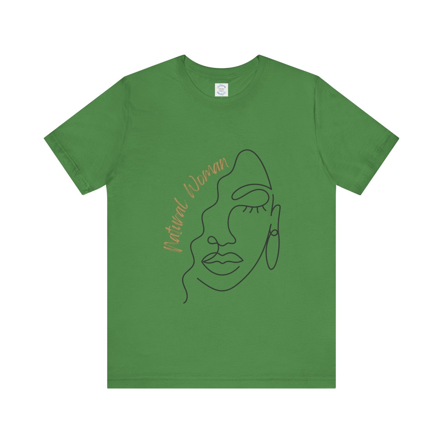 Natural Woman Half Face (BL) Short Sleeve T-Shirt