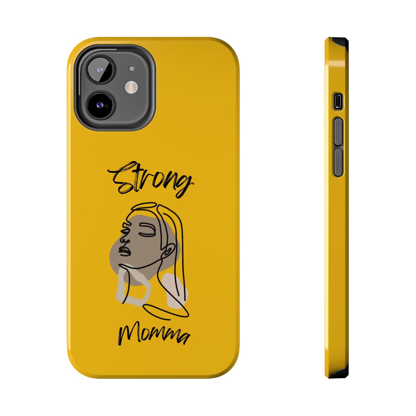 STRONG MOMMA Samsung Galaxy Tough Phone Cases (BL) Yellow