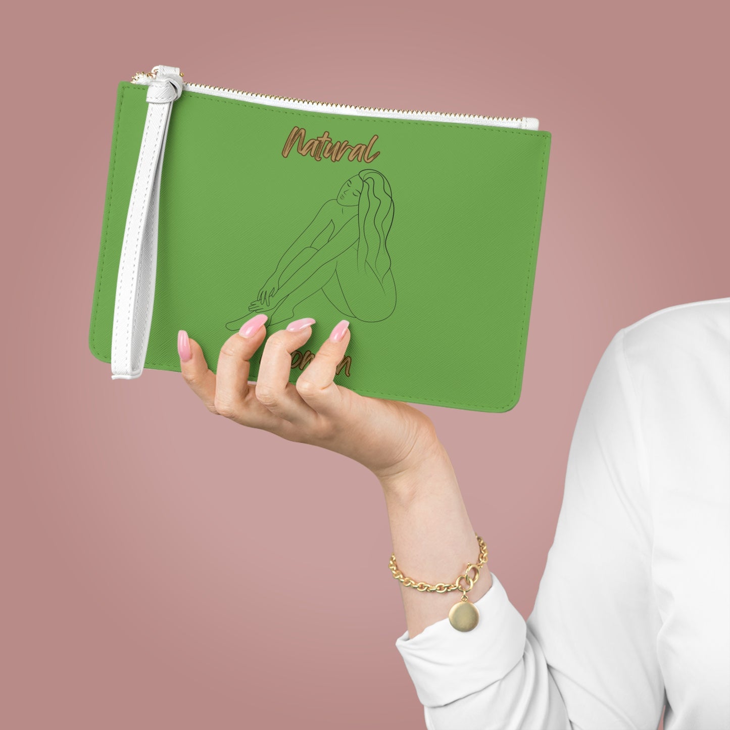 Natural Woman Beauty (BL) Clutch Bag GREEN