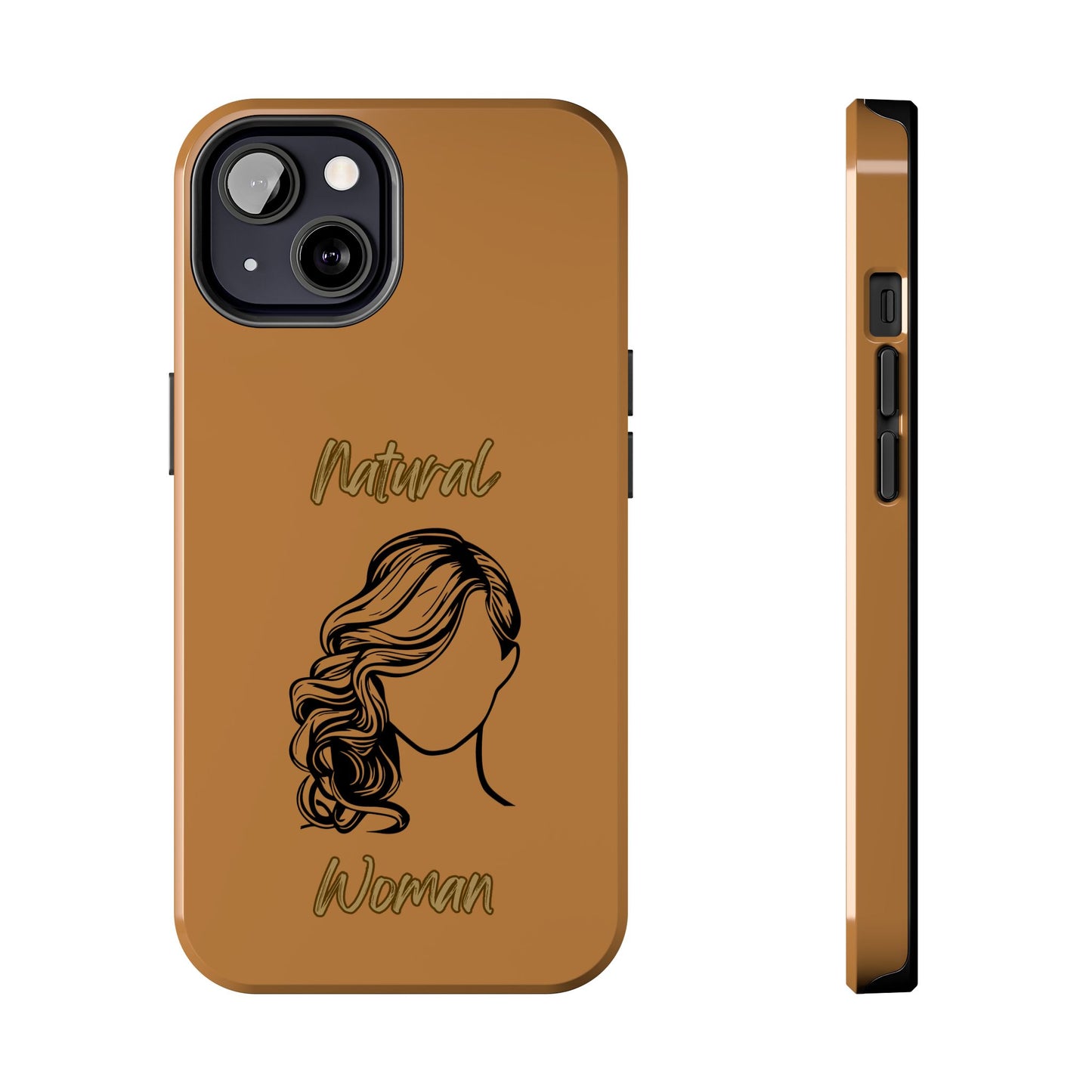 Natural Woman Long Curl (BL)Tough Phone Cases LIGHT BROWN