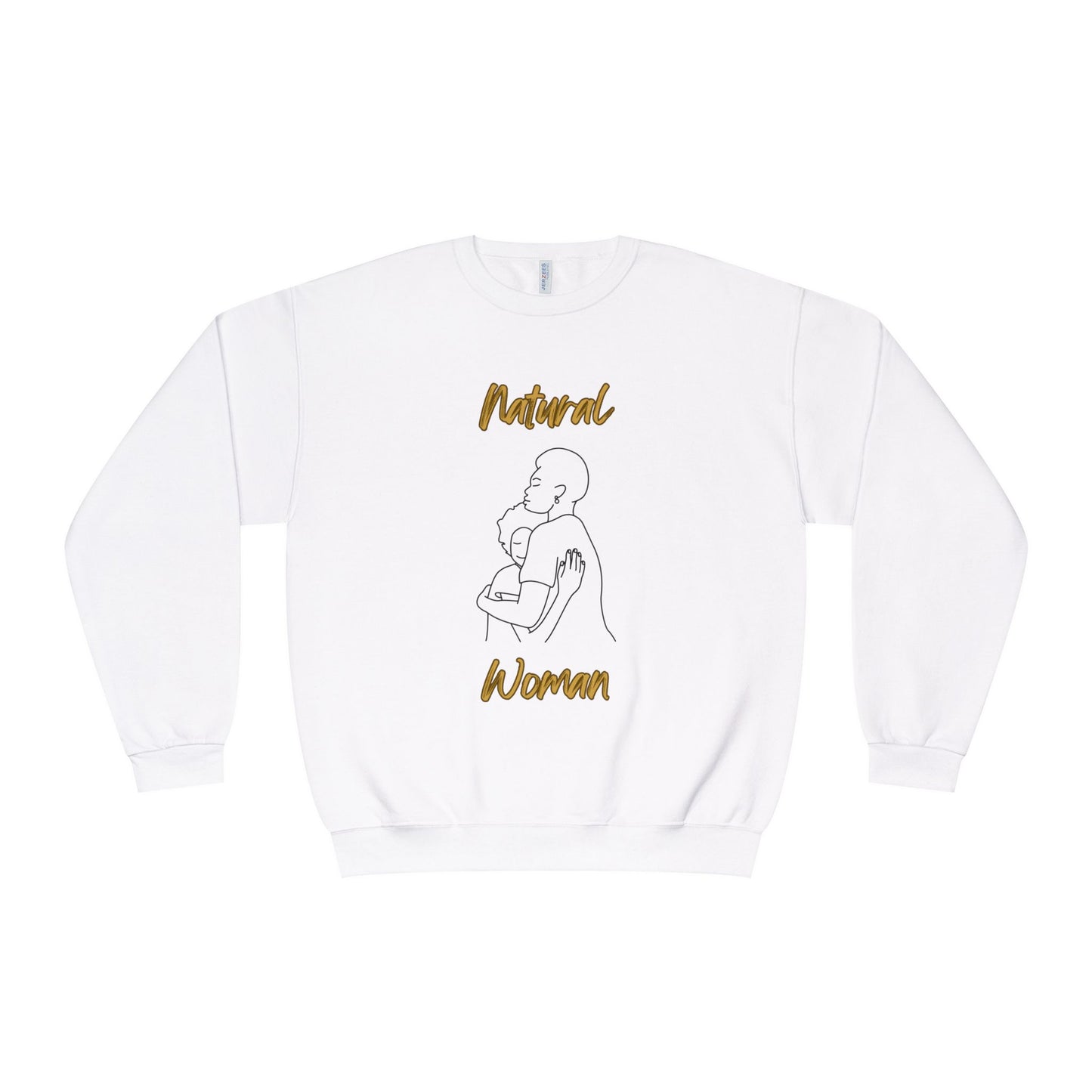 Natural Woman Safe With Momma (BL) Crewneck Sweatshirt