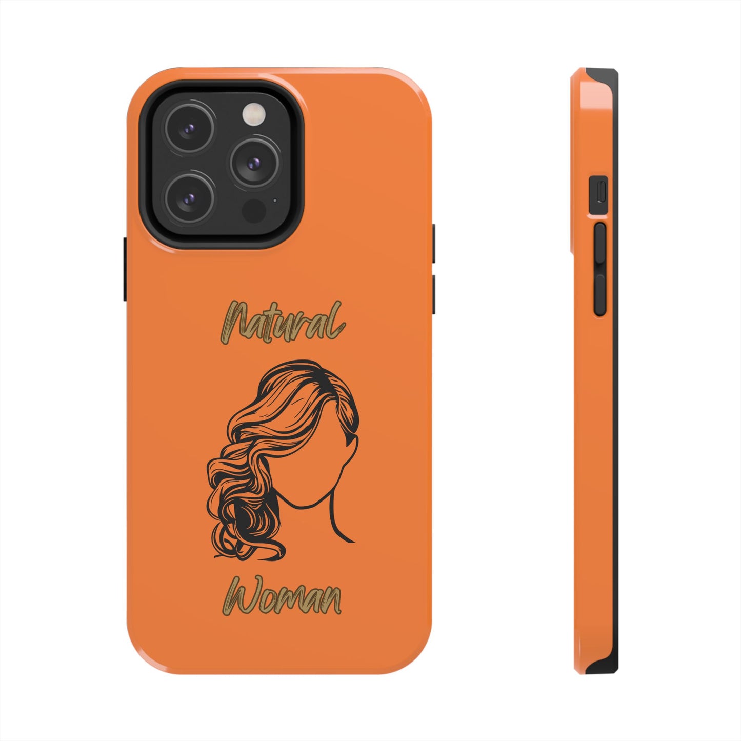 Natural Woman Long Curl (BL)Tough Phone Cases CRUSTA