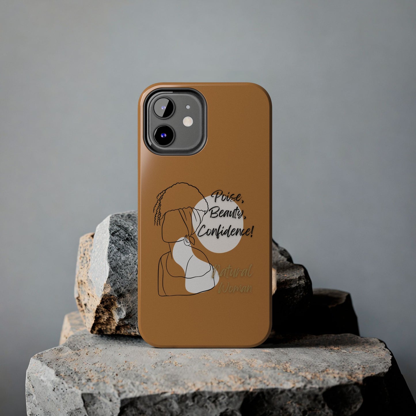 Natural woman Puff (BL)Tough Phone Cases LIGHT BROWN