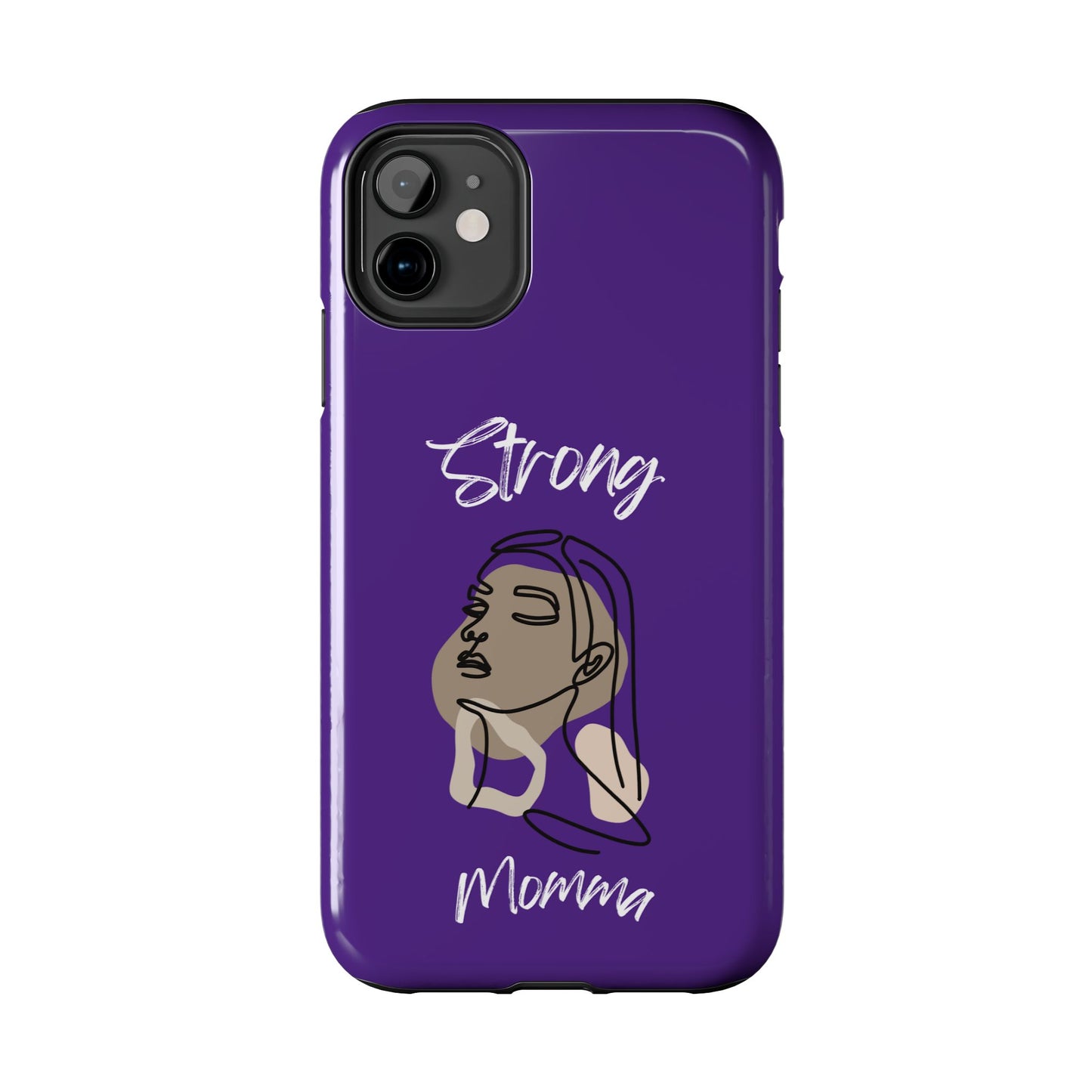 Strong Momma (WL) Tough Phone Cases PURPLE
