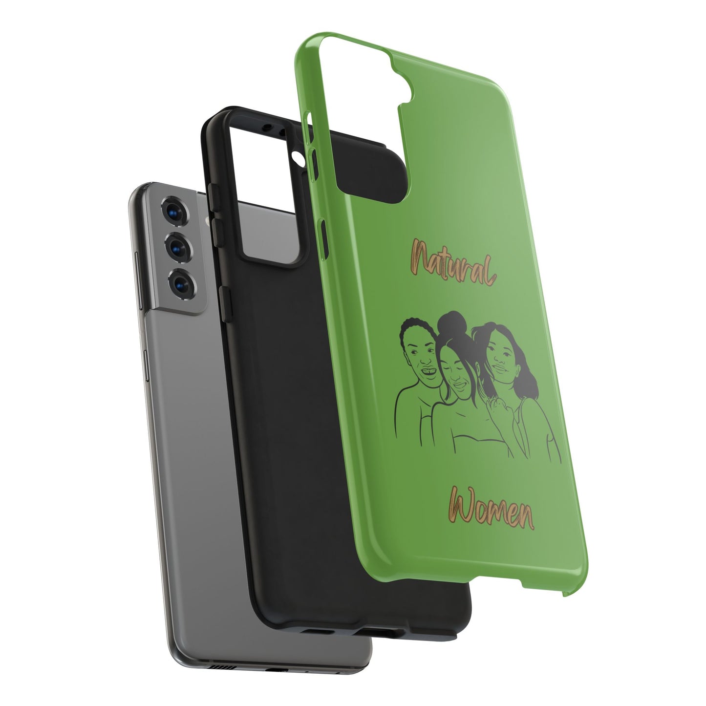 Natural Women Laughing Friends (BL)Tough Phone Cases GREEN