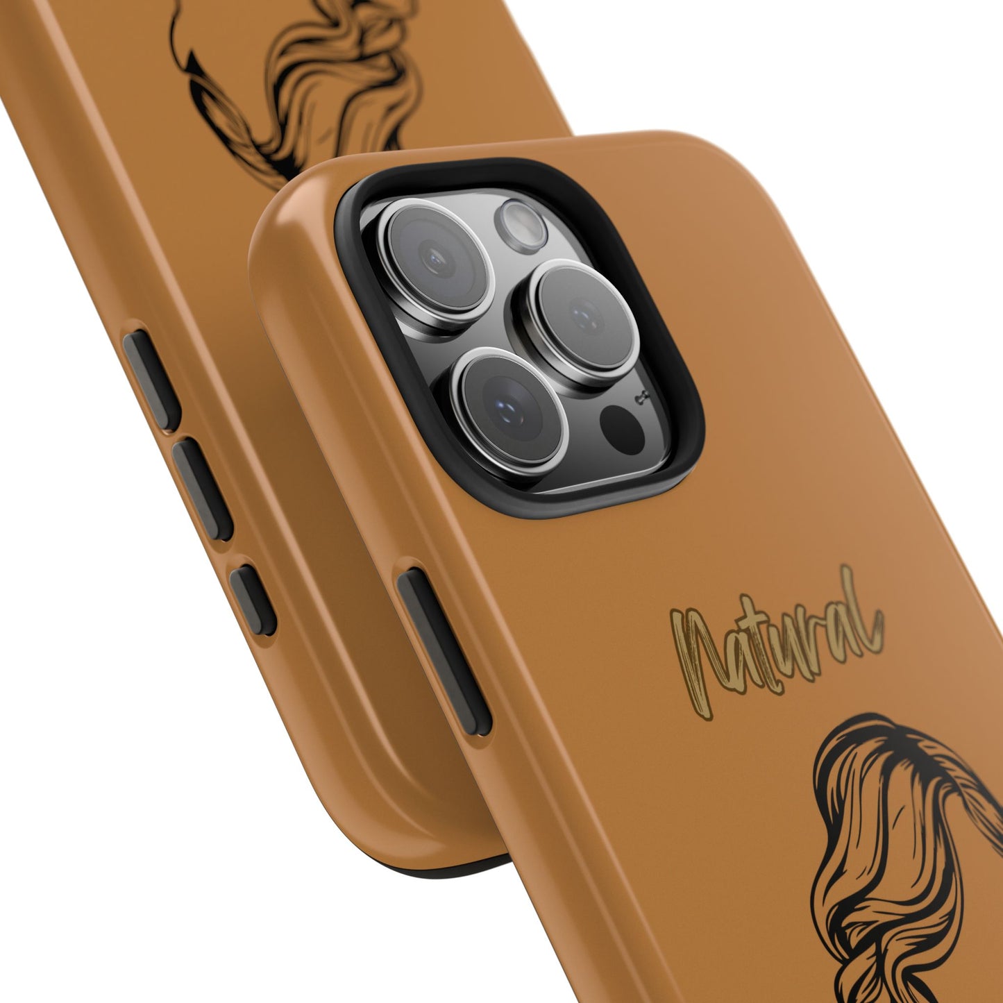 Natural Woman Long Curl (BL)Tough Phone Cases LIGHT BROWN