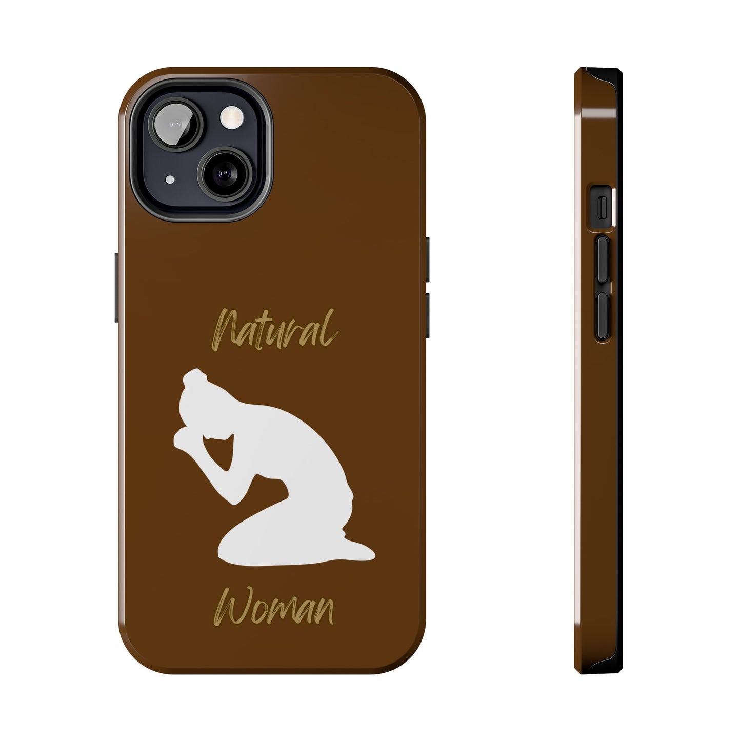 Natural Woman Pray (WL) Tough Phone Cases BROWN