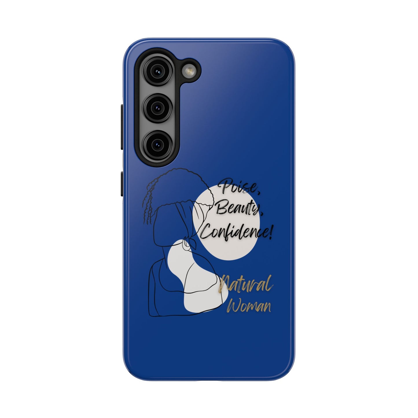 Natural Woman Puff (BL)Tough Phone Cases DARK BLUE