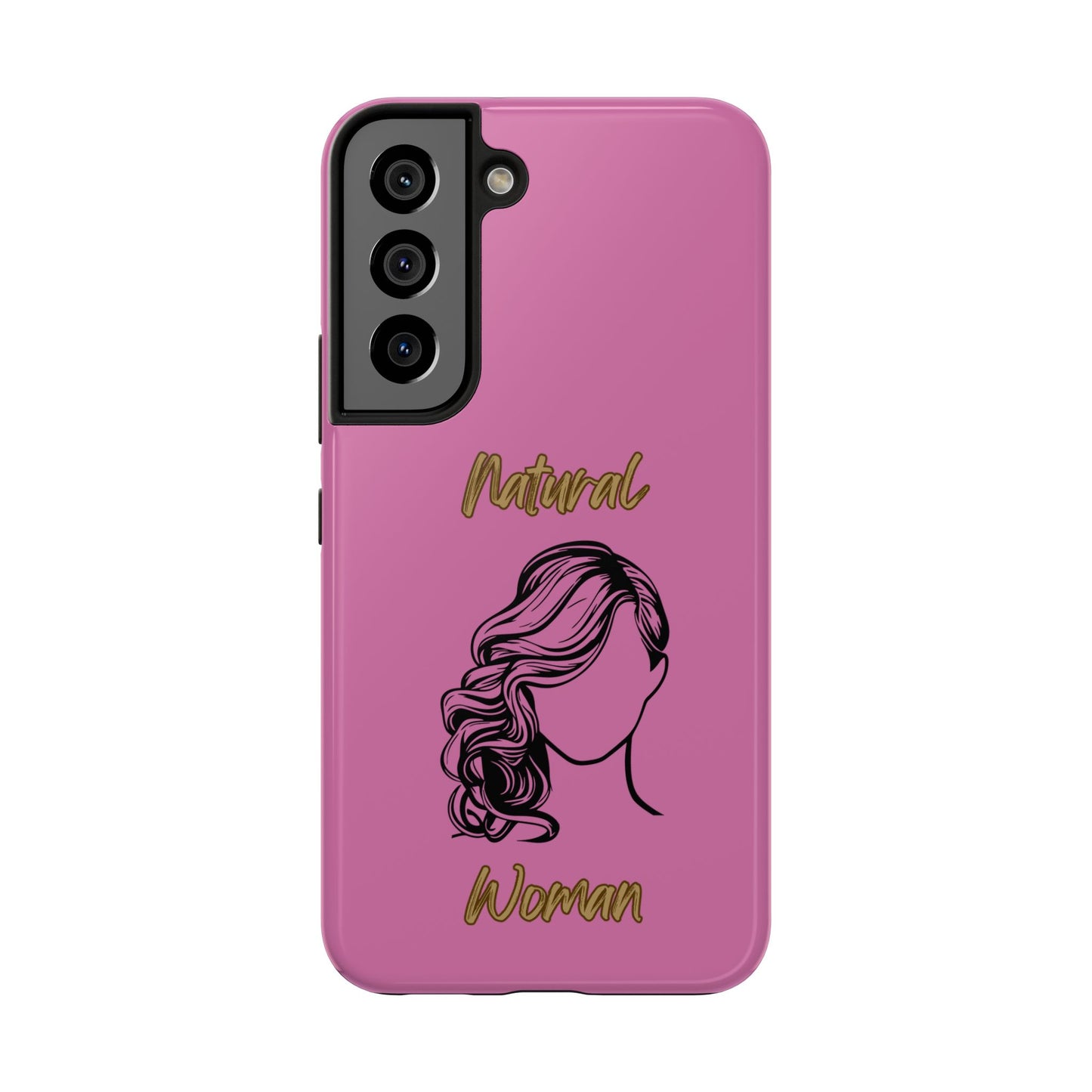 Natural Woman Long Curl (BL)Tough Phone Cases LIGHT PINK