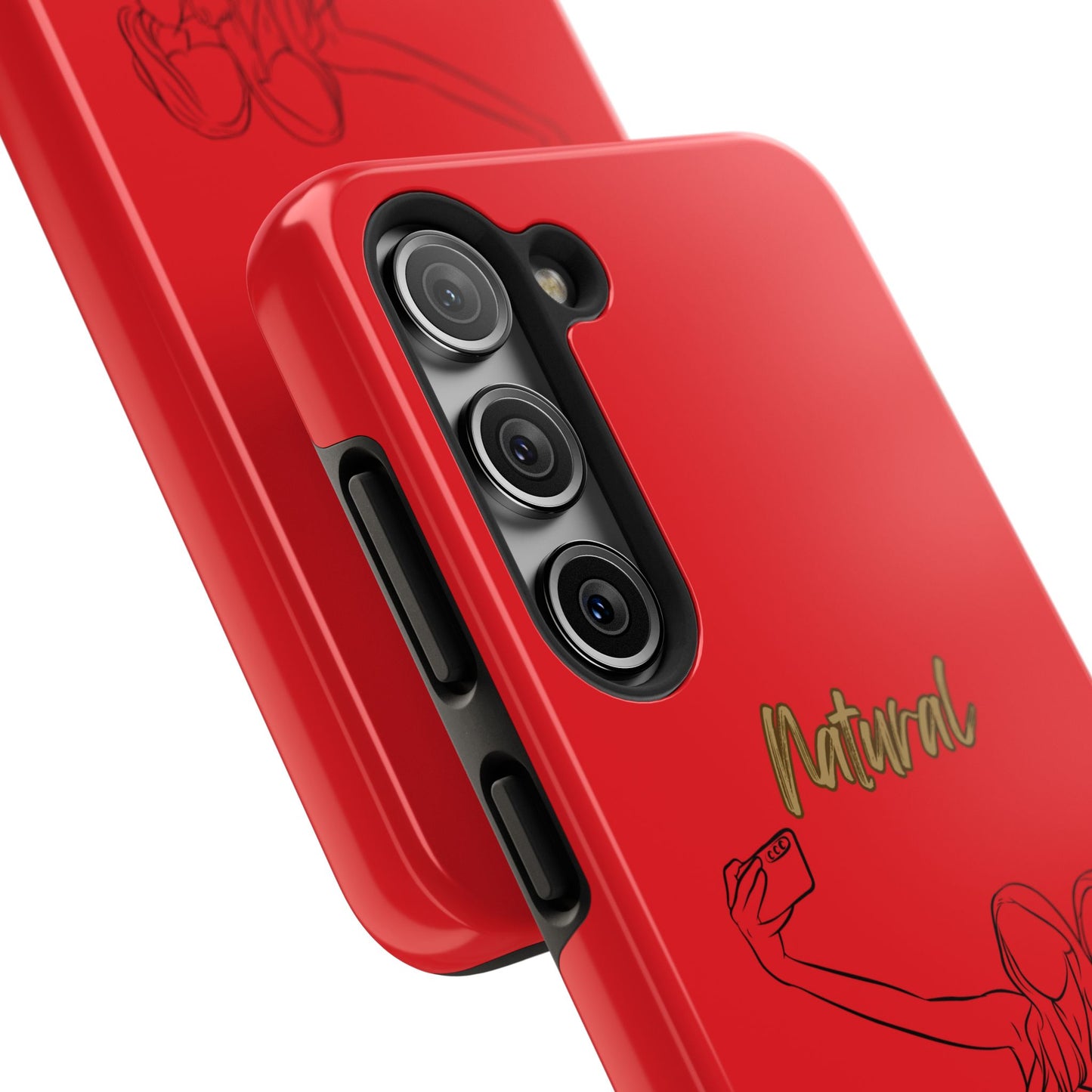 Natural Woman Friends Selfie (BL)Tough Phone Cases RED