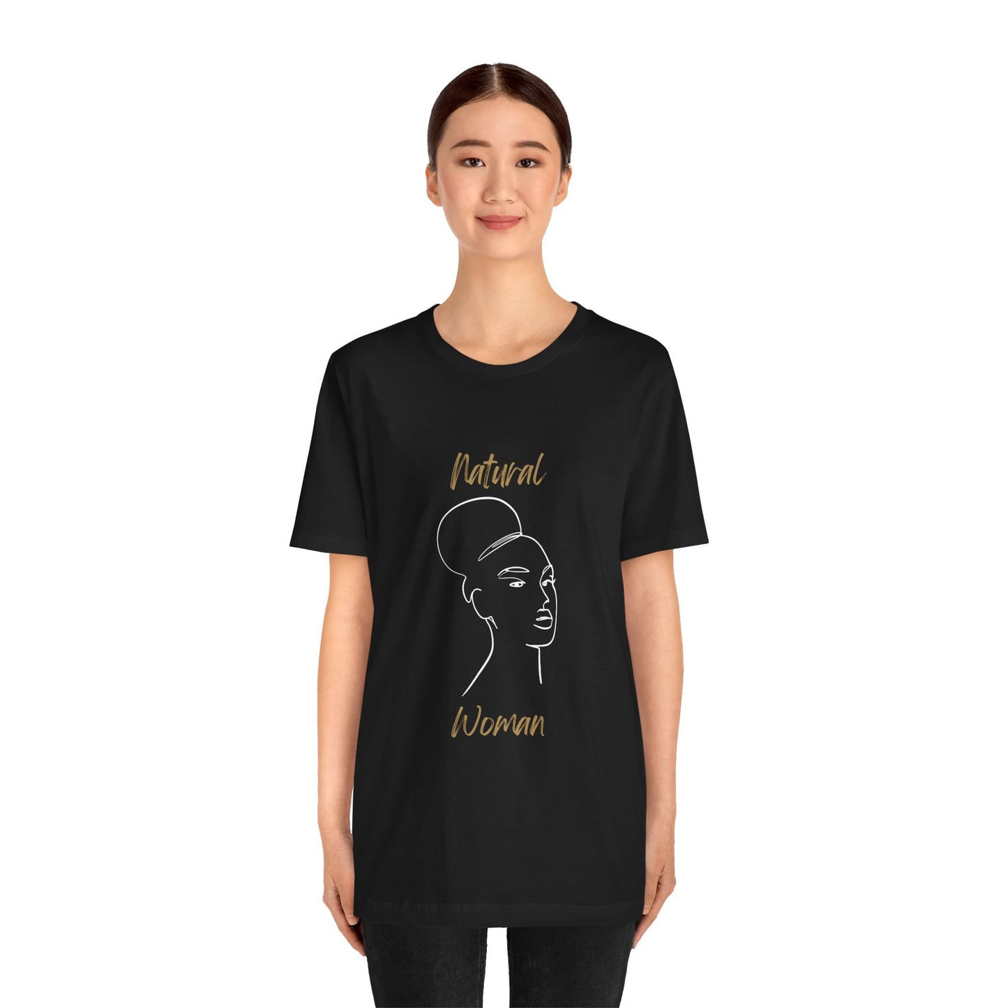 Natural Woman Hair Up (WL) Short Sleeve T-Shirt