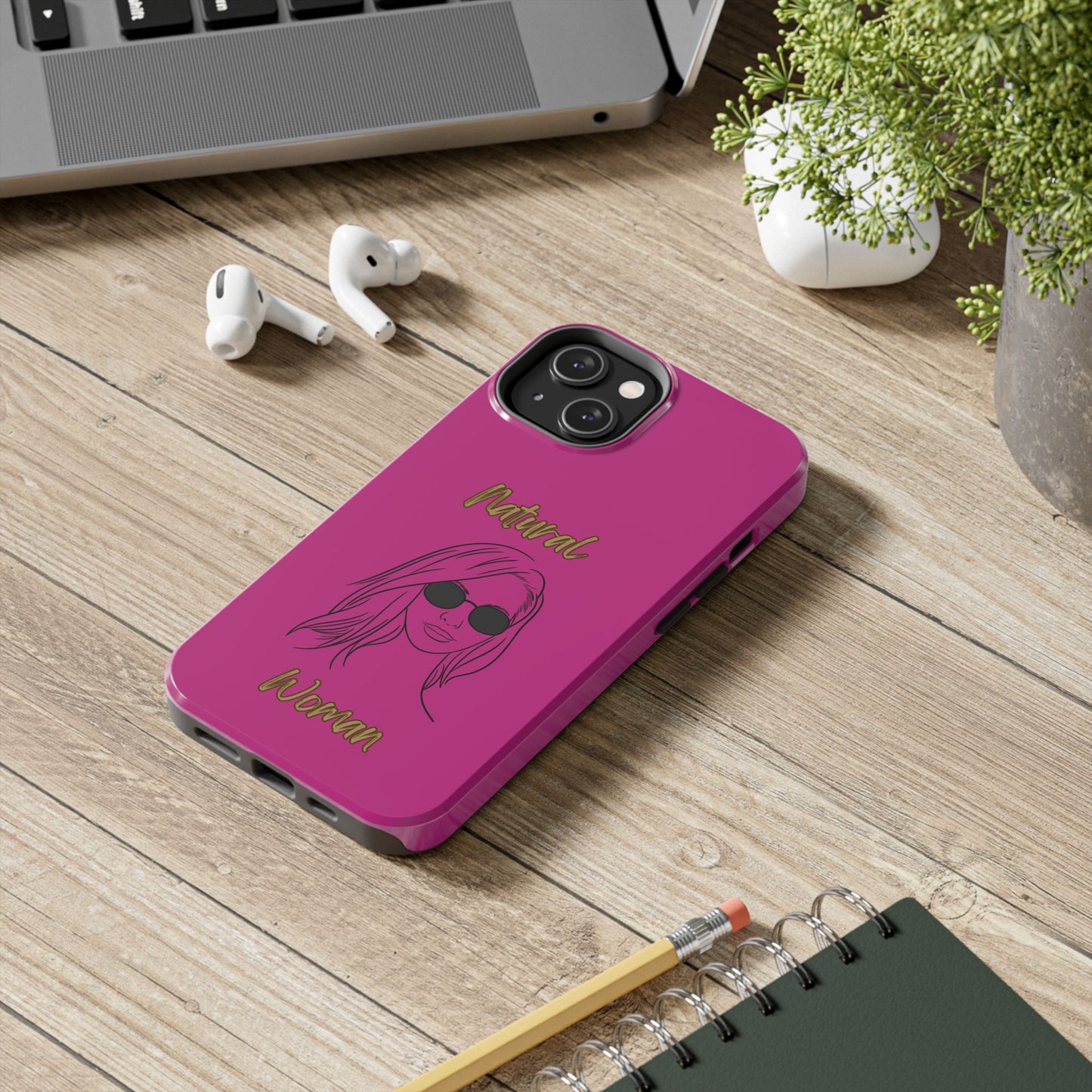 Natural Woman Shades (BL)Tough Phone Cases PINK
