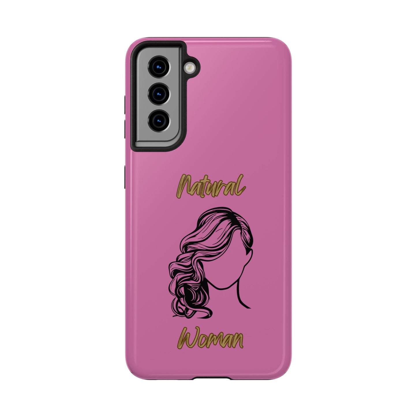 Natural Woman Long Curl (BL)Tough Phone Cases LIGHT PINK
