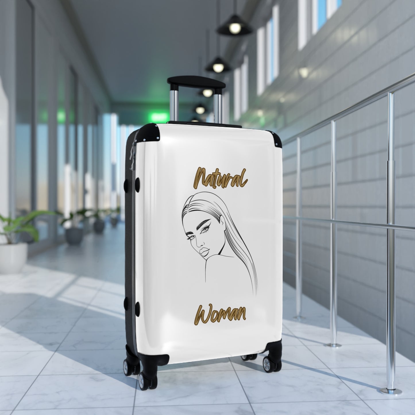 Natural Woman The Stare (BL) Suitcase WHITE