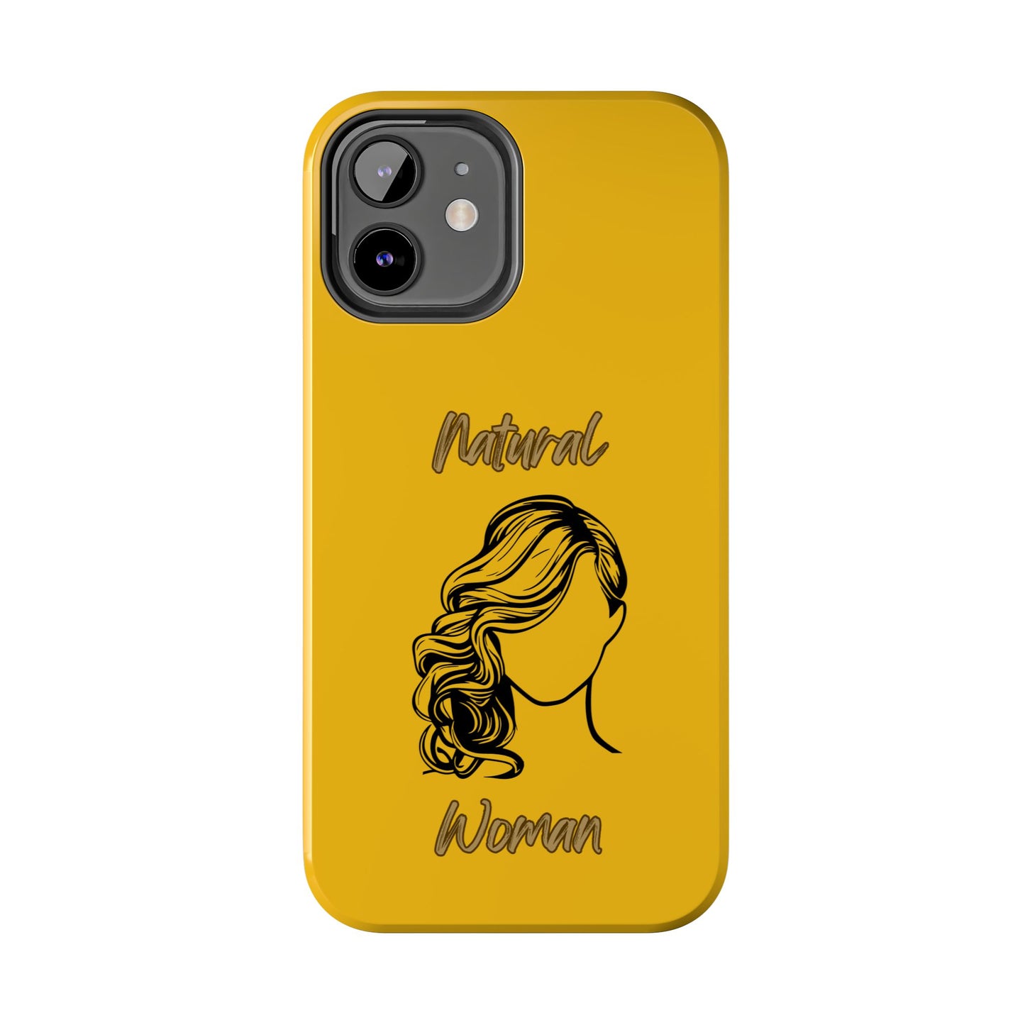 Natural Woman Long Curl (BL)Tough Phone Cases YELLOW