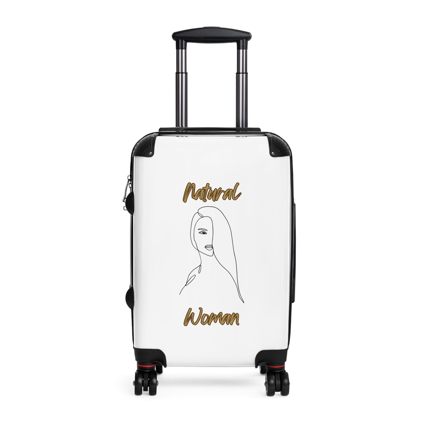 Natural Woman Covered Eye (BL) Suitcase WHITE