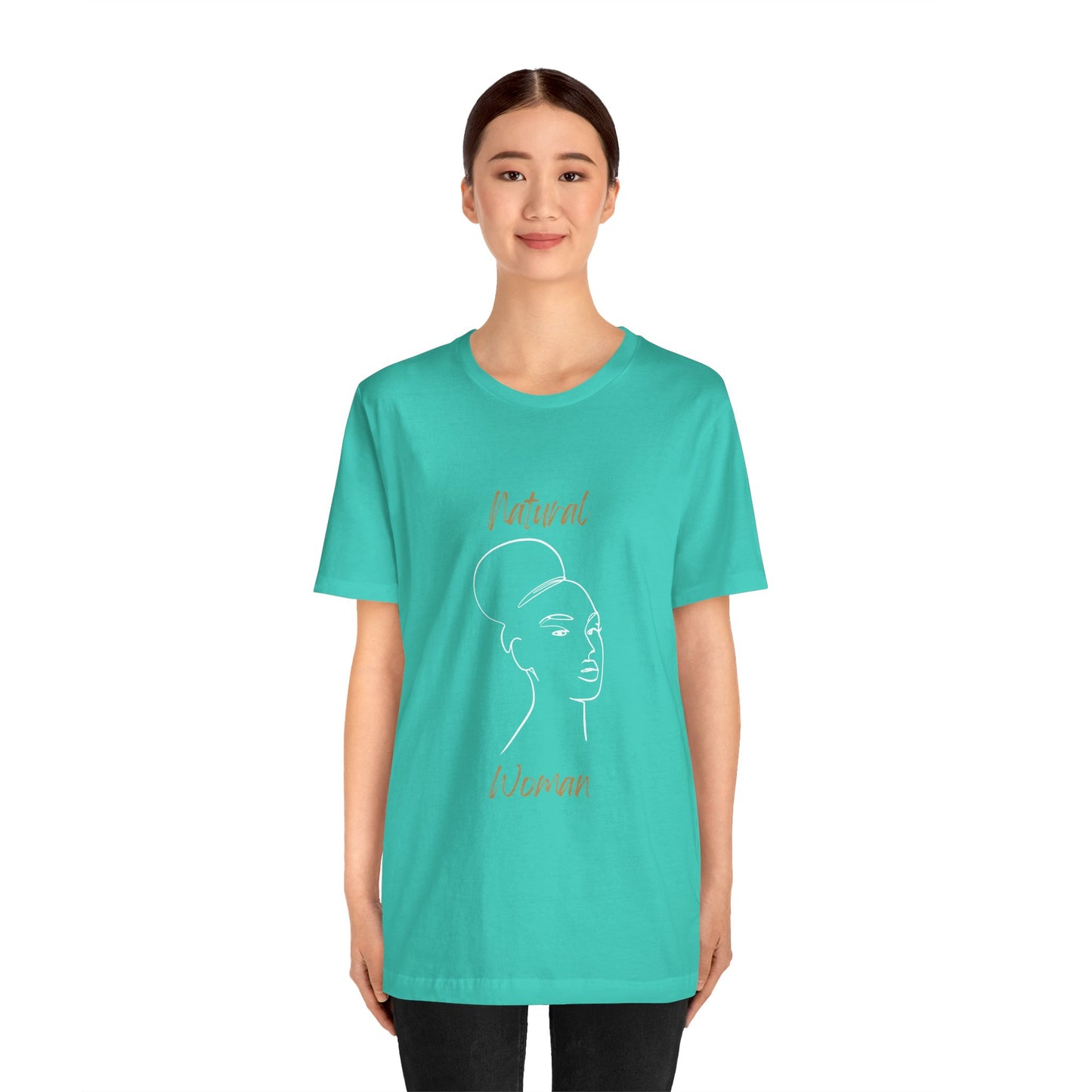Natural Woman Hair Up (WL) Short Sleeve T-Shirt