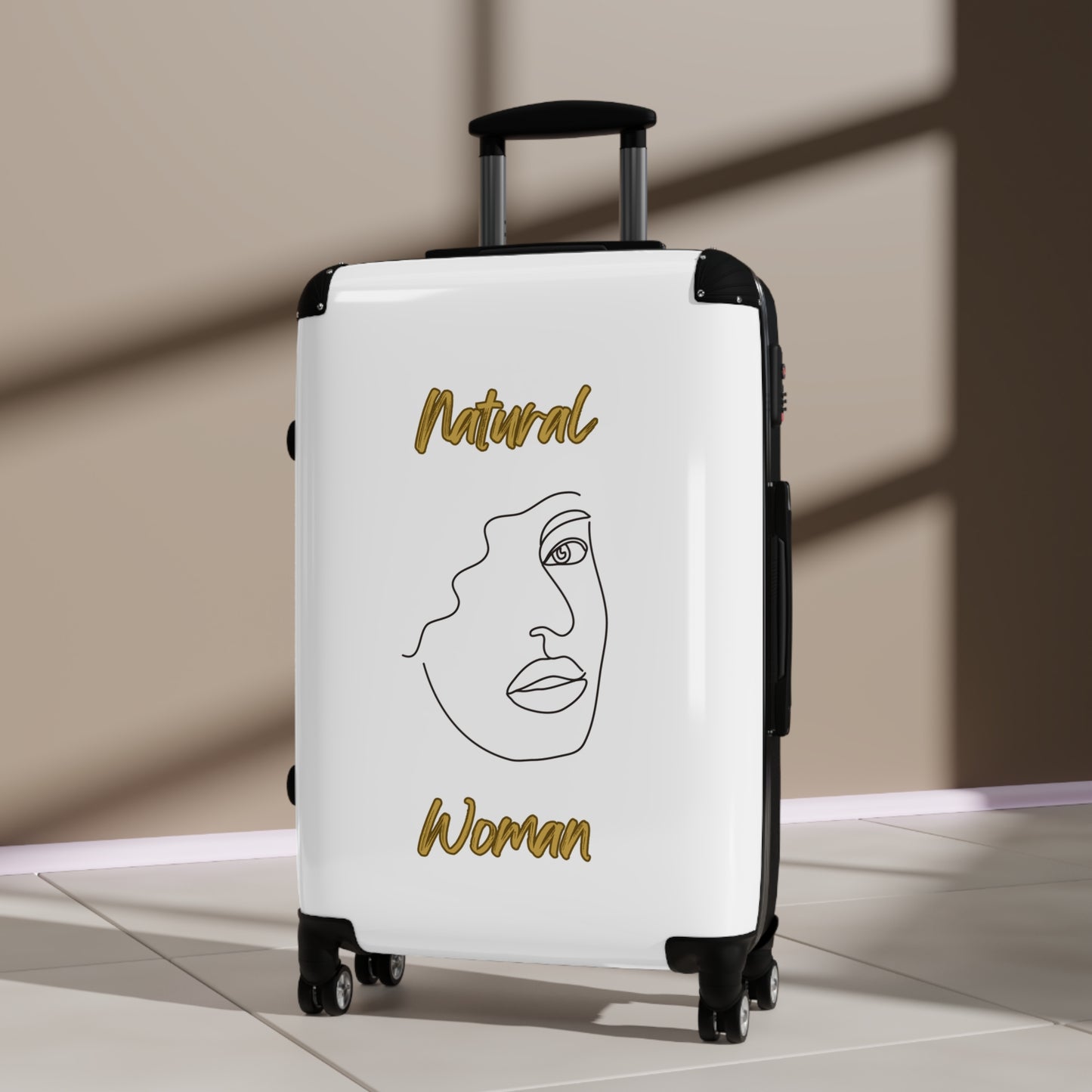 Natural Woman Peekaboo (BL) Suitcase WHITE