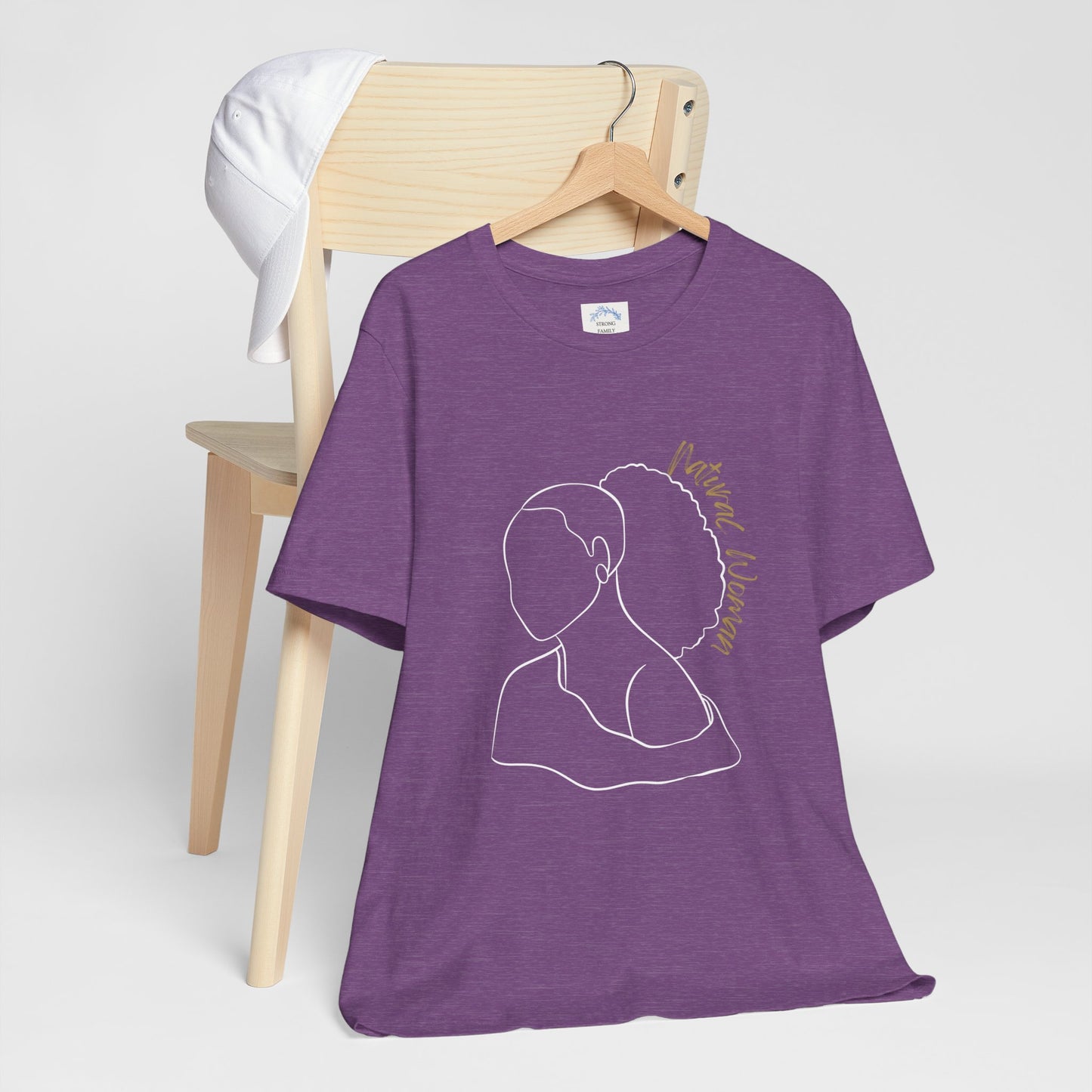 Natural Woman Behind Head Puff (WL) Short Sleeve T-Shirt